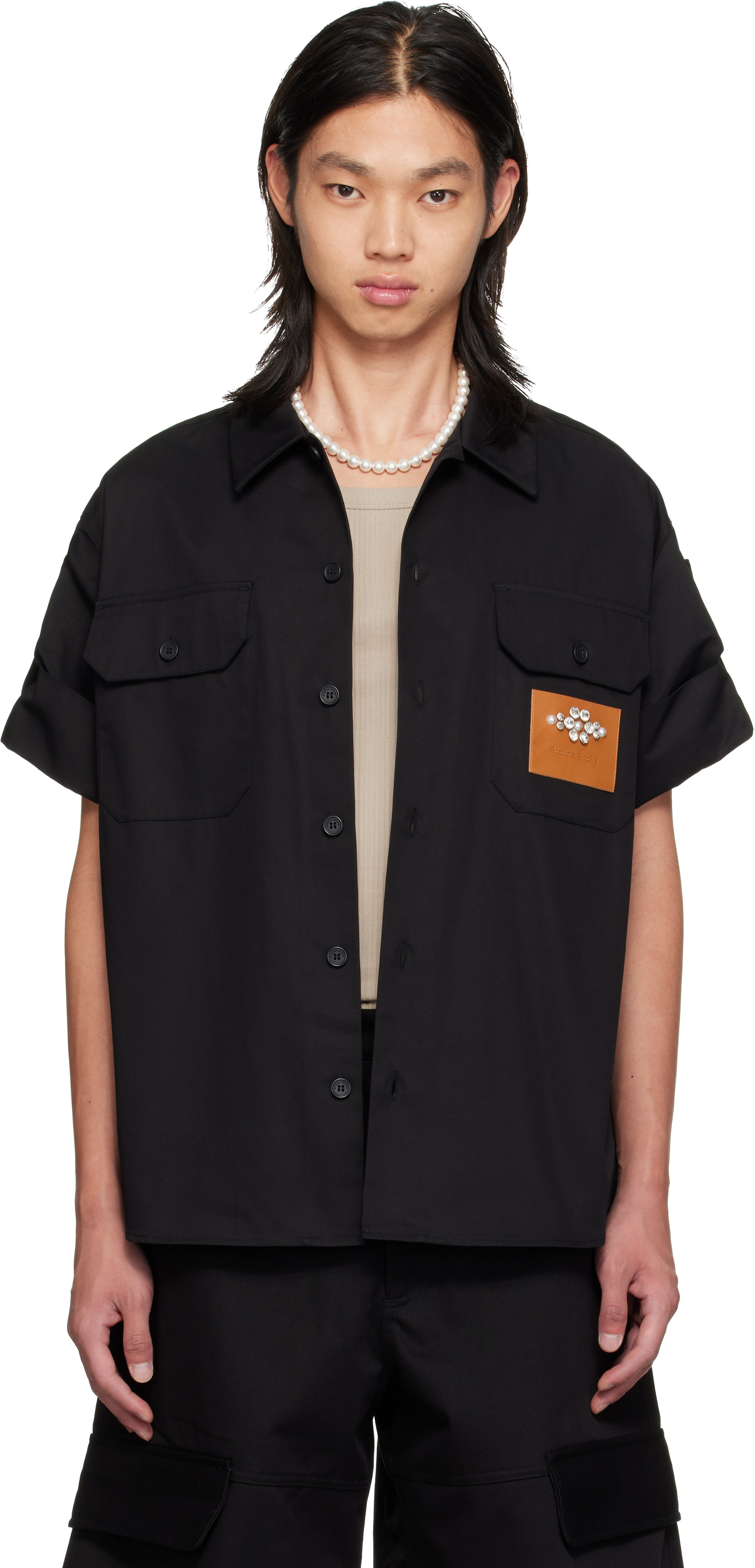Simone Rocha - Chemise militaire noire