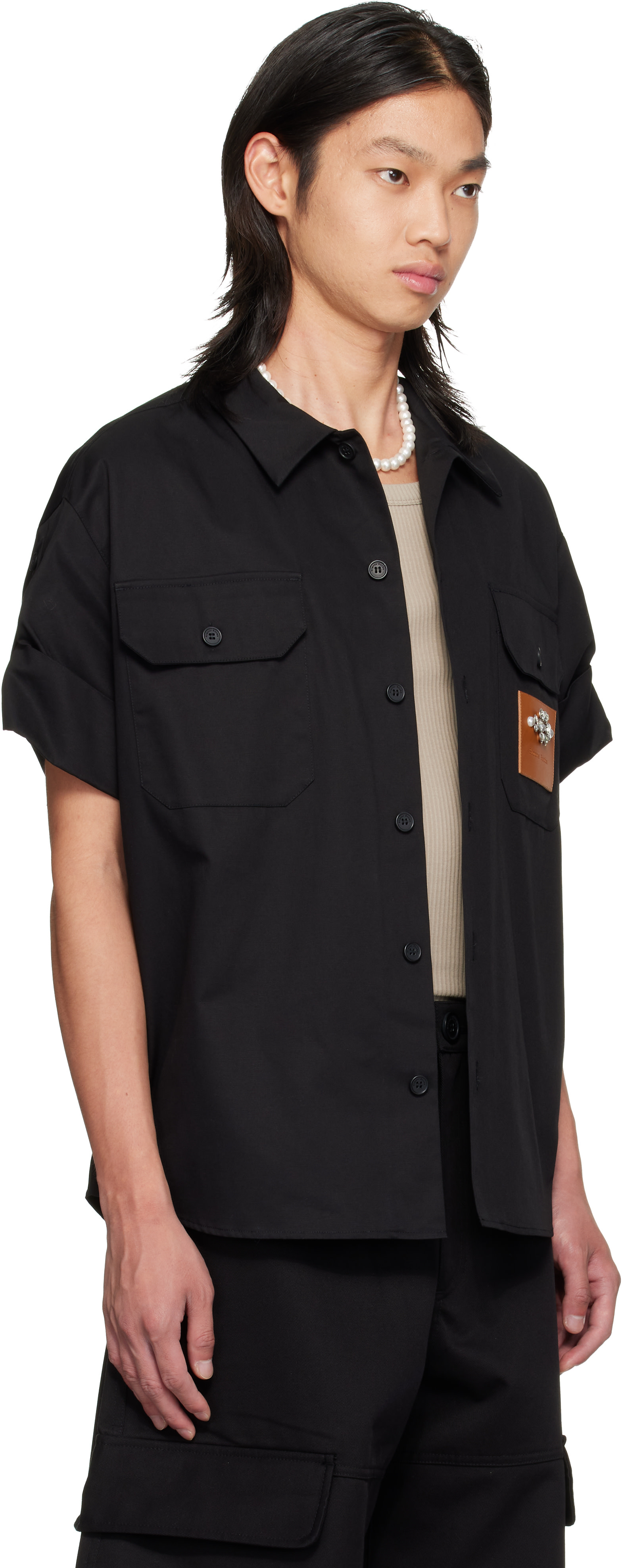 Simone Rocha - Chemise militaire noire