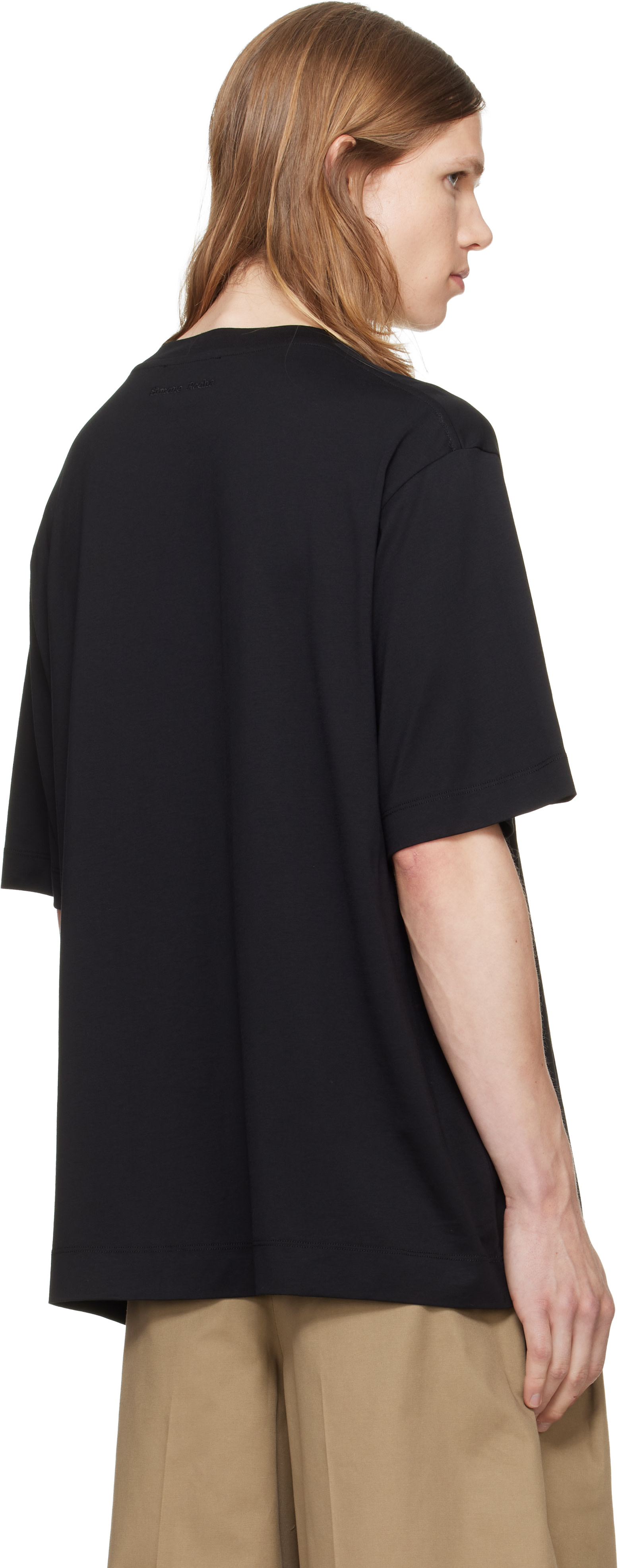 Simone Rocha - ブラック Ruffle Rosette ボクシー Tシャツ