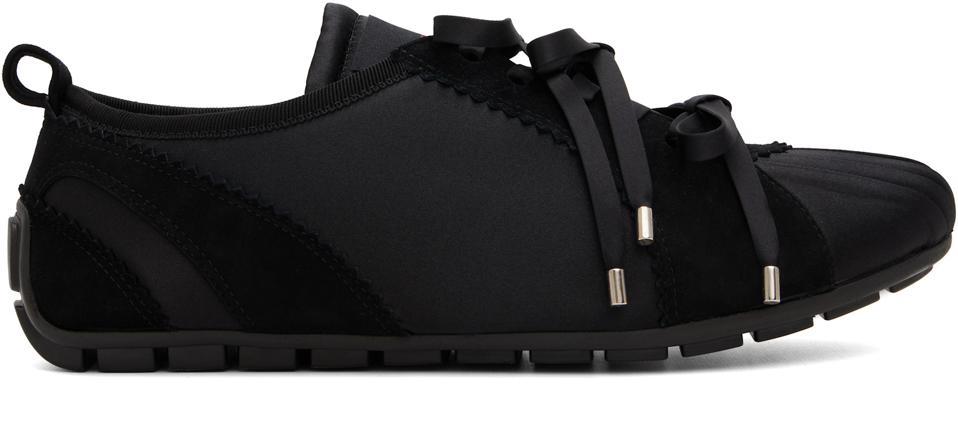 simone rocha シューズ Simone Rocha: Black Ballerina Grip Sneakers | SSENSE