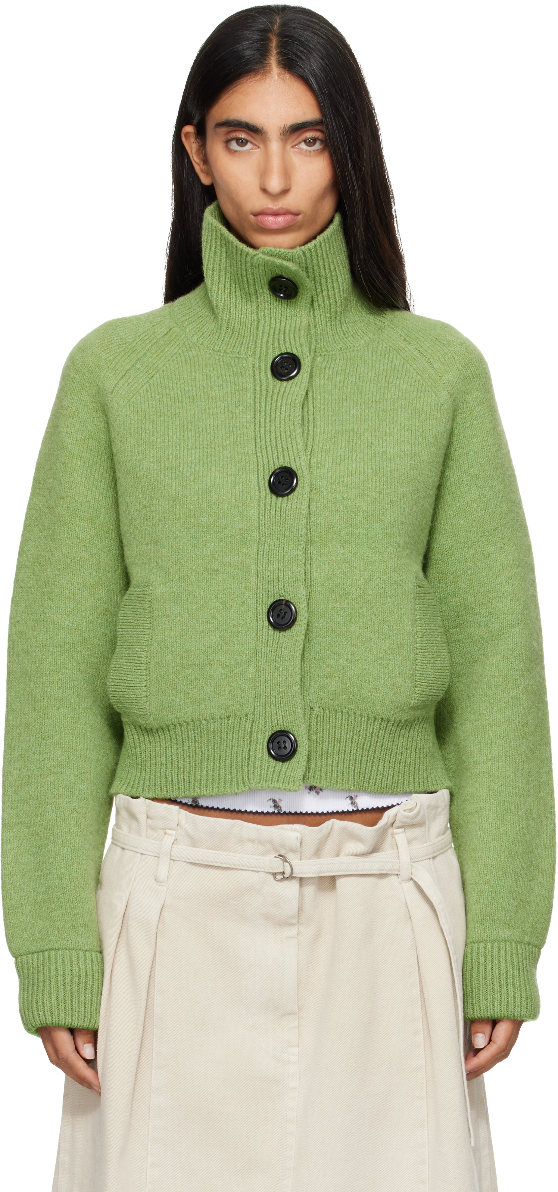 B.B. Wallace - Cardigan Hesse vert