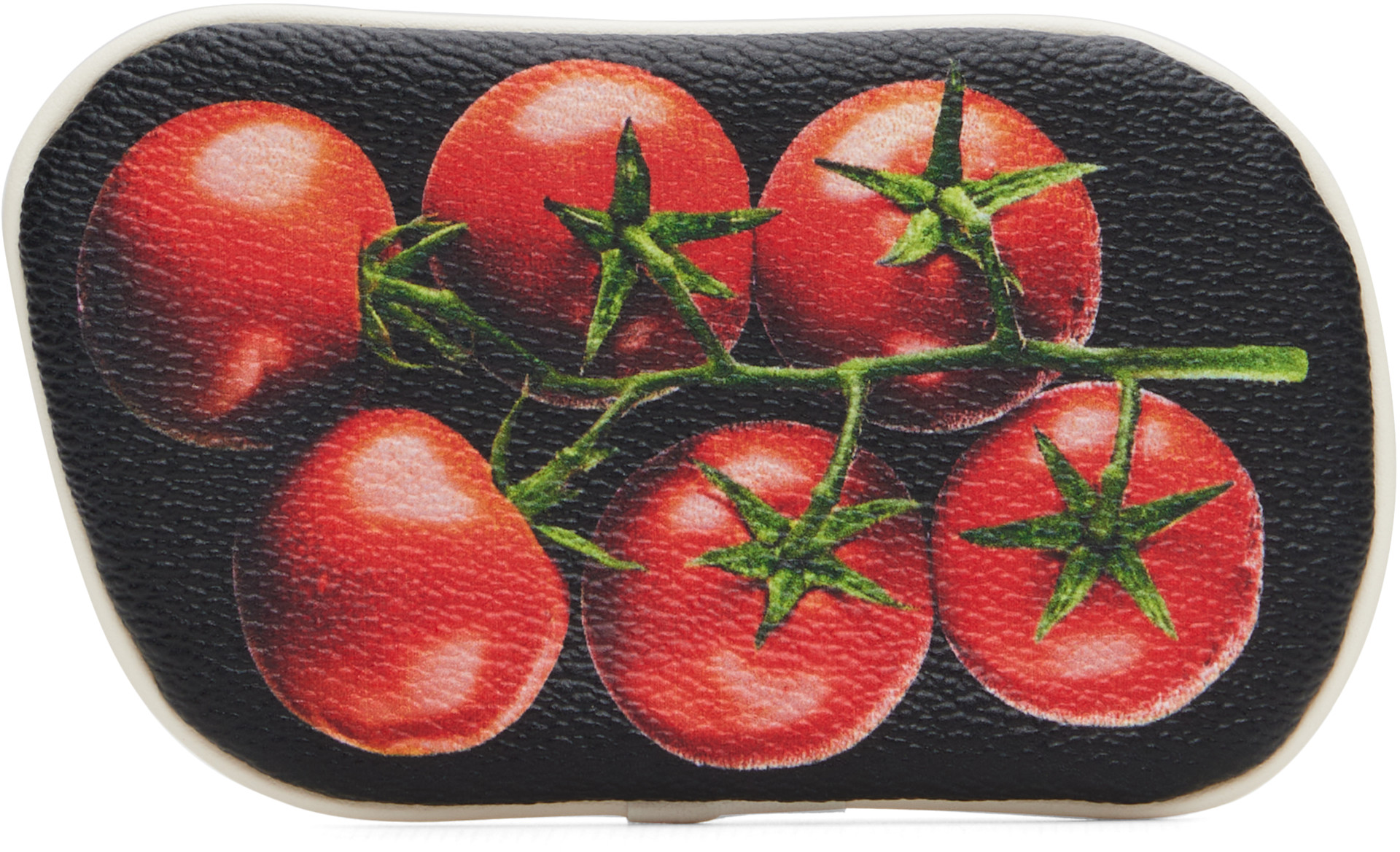UNDERCOVER - Pochette noir et blanc à image de tomates