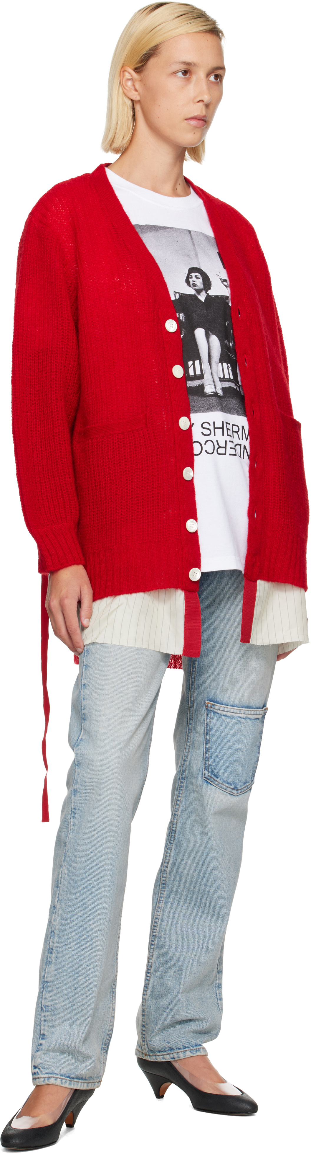 UNDERCOVER - Cardigan UP2F1901 rouge