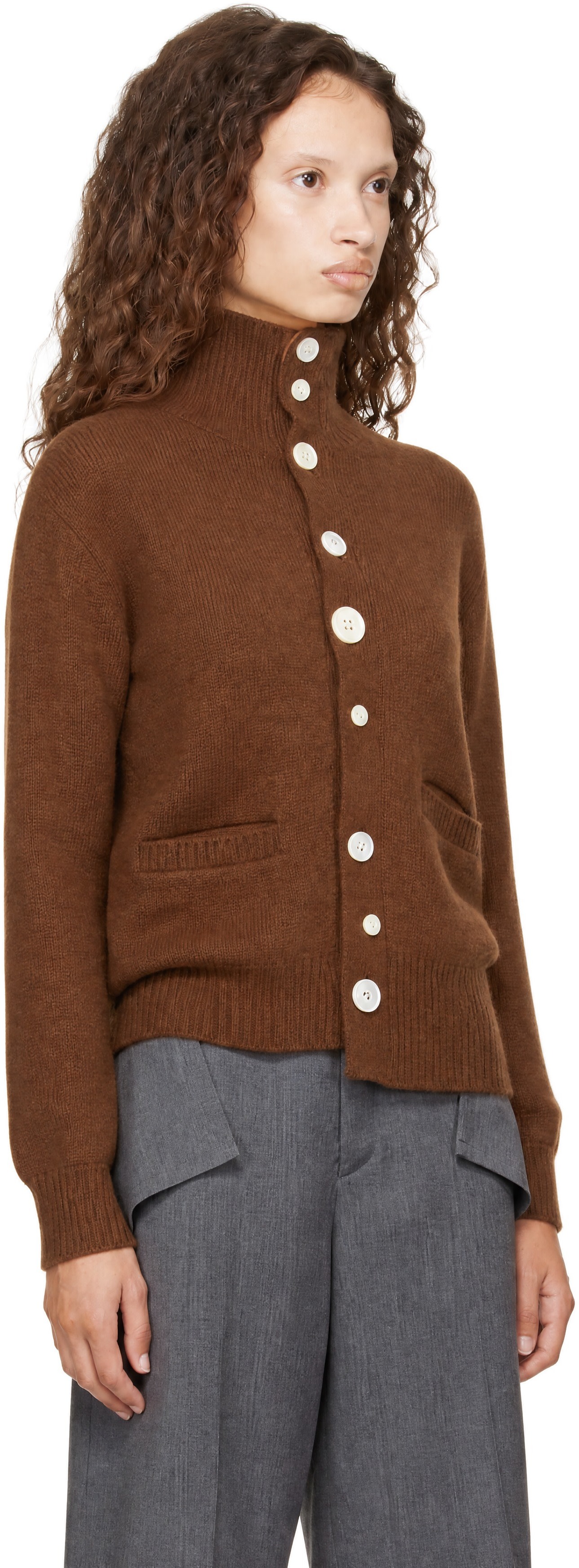 UNDERCOVER - Cardigan UC2F1901 brun