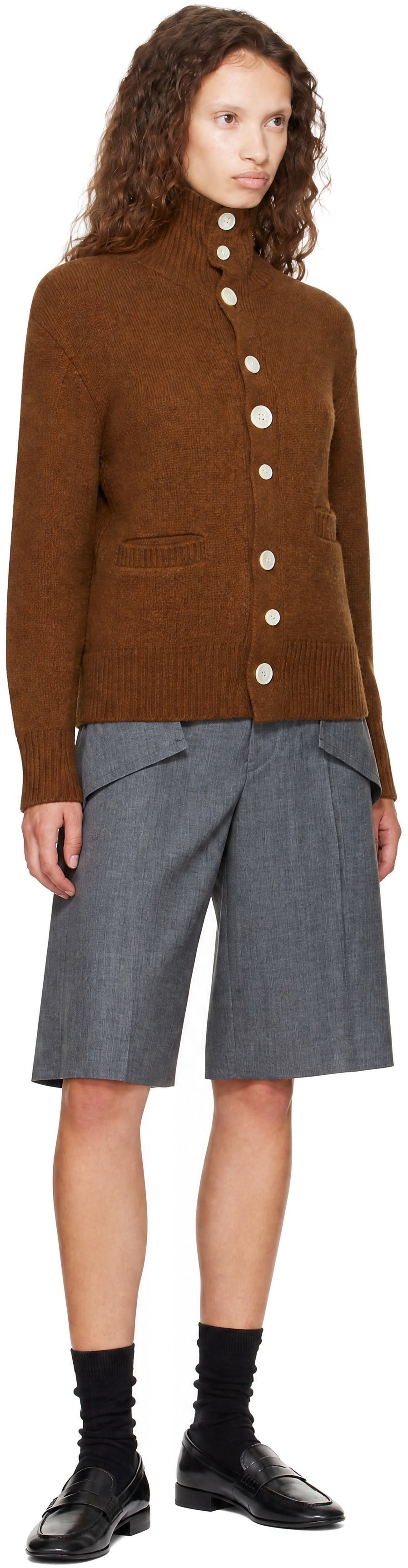 UNDERCOVER - Cardigan UC2F1901 brun