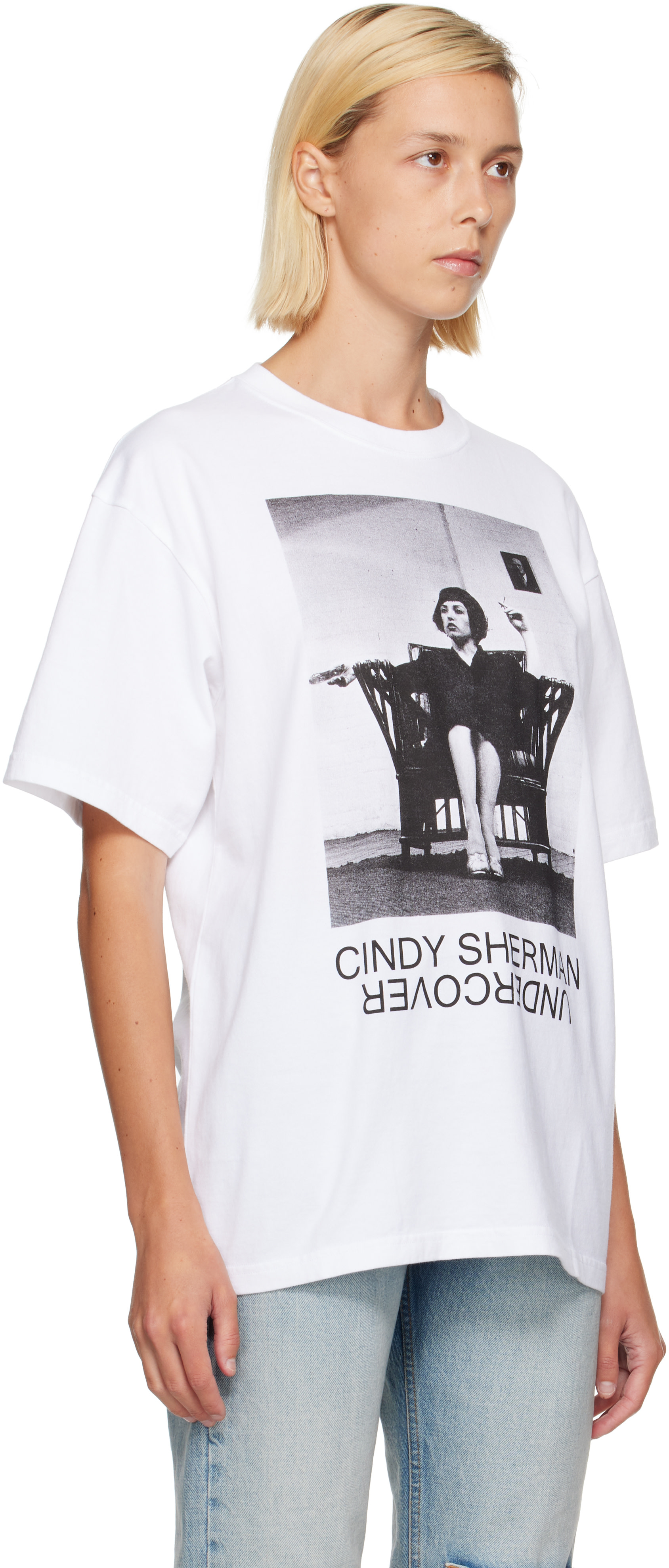 【UNDERCOVER 】Tシャツ XS ホワイト ロゴ UNDERCOVER: White UC2F4814-1 T-shirt | SSENSE
