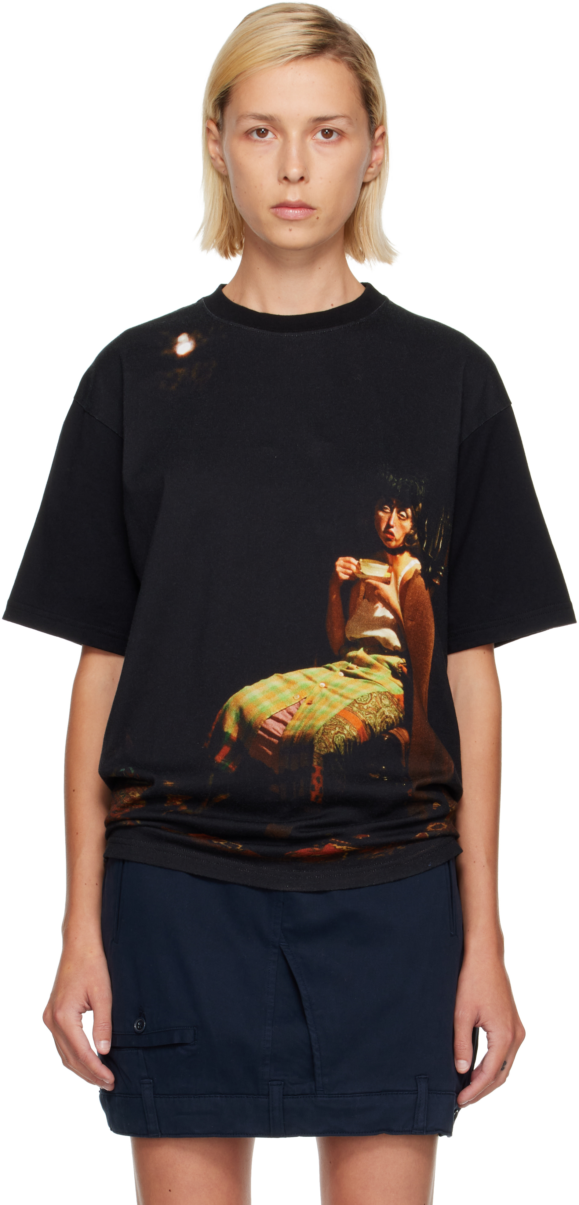 UNDERCOVER: Black UC2F4813-2 T-shirt | SSENSE