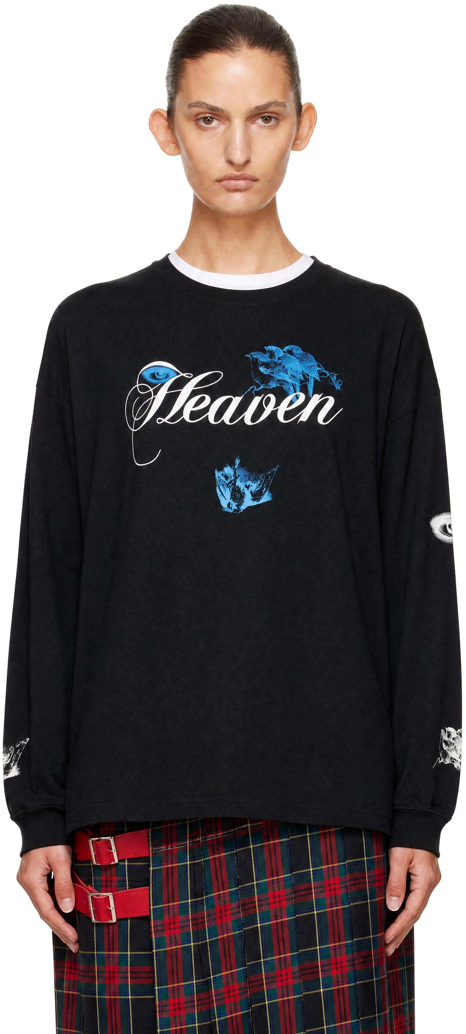 UNDERCOVER: Black UC2F1892-1 'Heaven' T-shirt | SSENSE