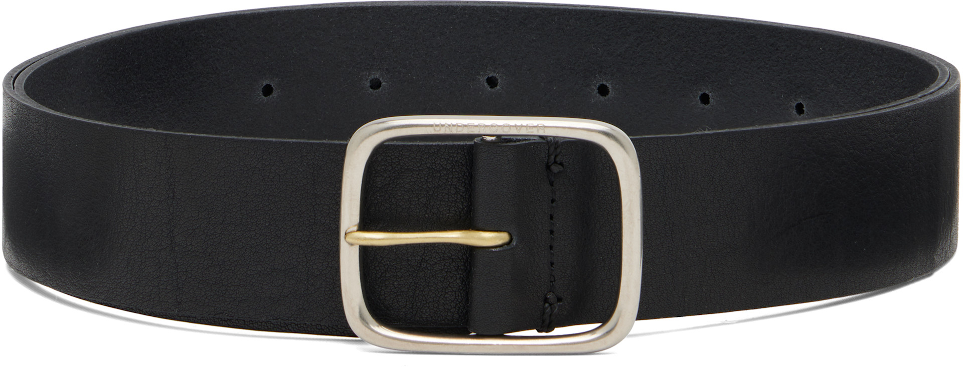 UNDERCOVER - Black Leather Belt