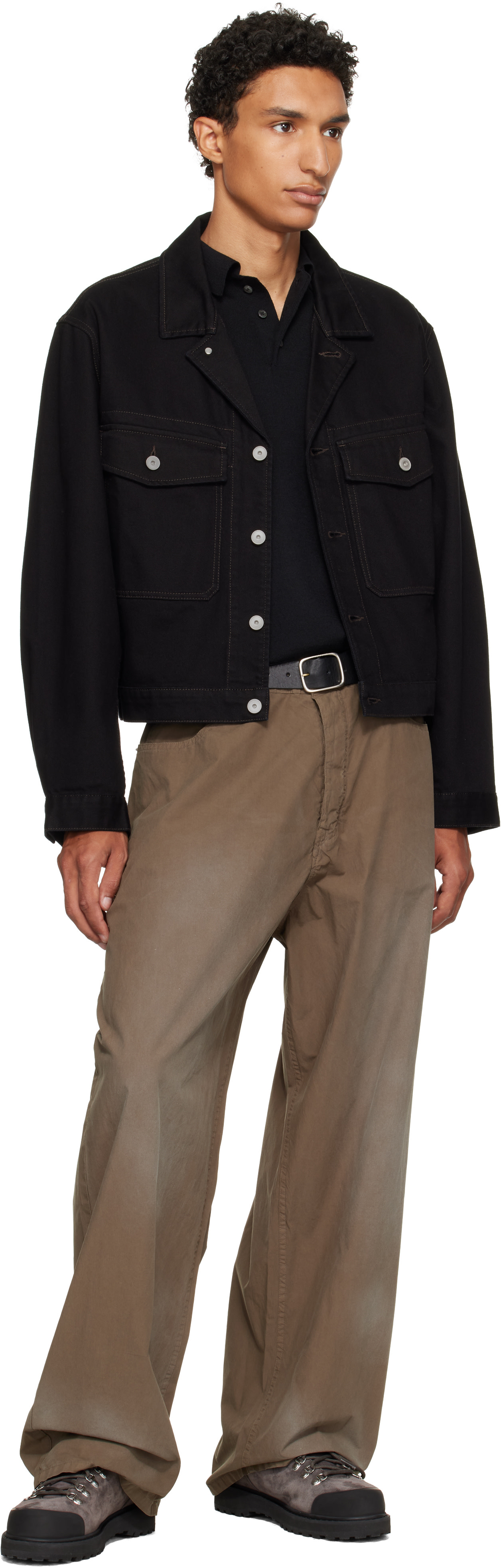 UNDERCOVER - Black Leather Belt