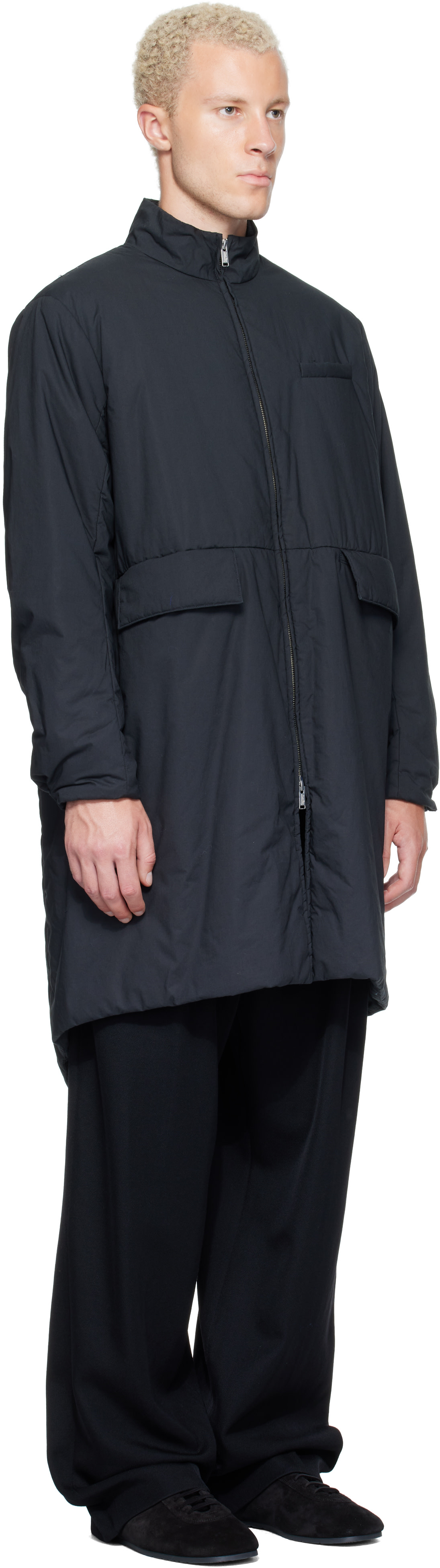UNDERCOVER: Black Cindy Sherman Stand Collar Coat | SSENSE