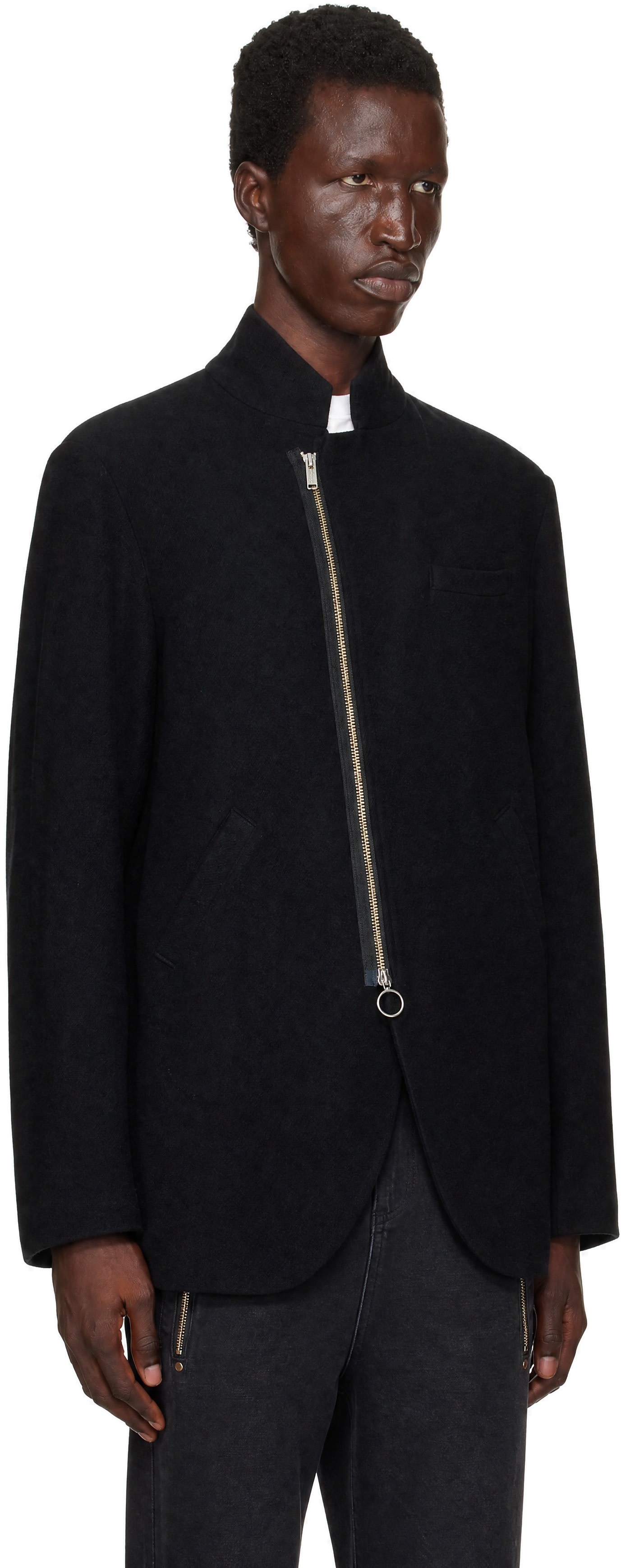 UNDERCOVER - Black Zip Blazer