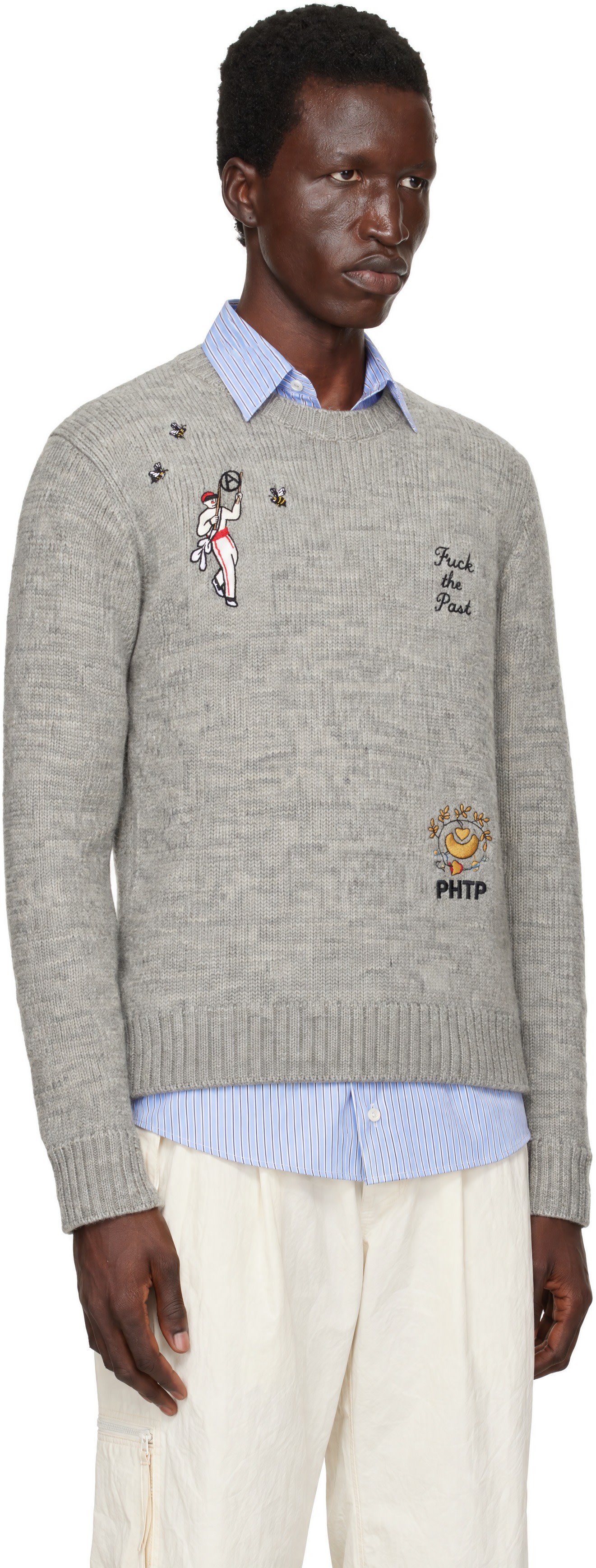 UNDERCOVER - Gray UP2F9902 Knit Sweater
