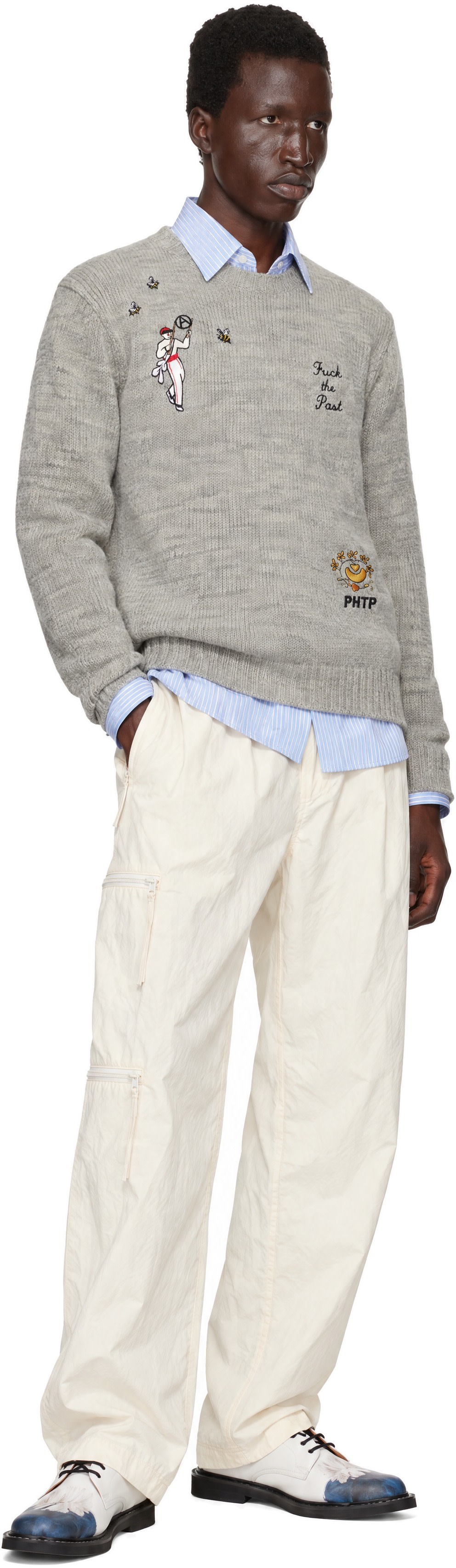 UNDERCOVER - Gray UP2F9902 Knit Sweater