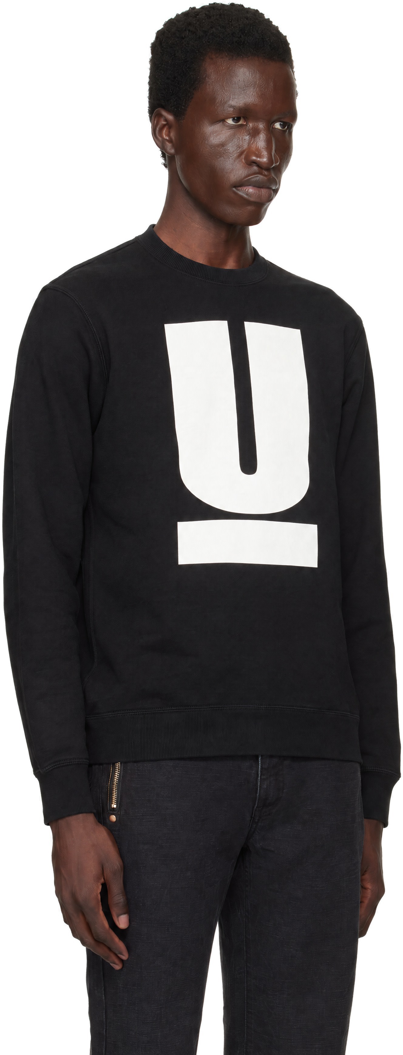 UNDERCOVER - Pull molletonné UB0D4801-1 noir
