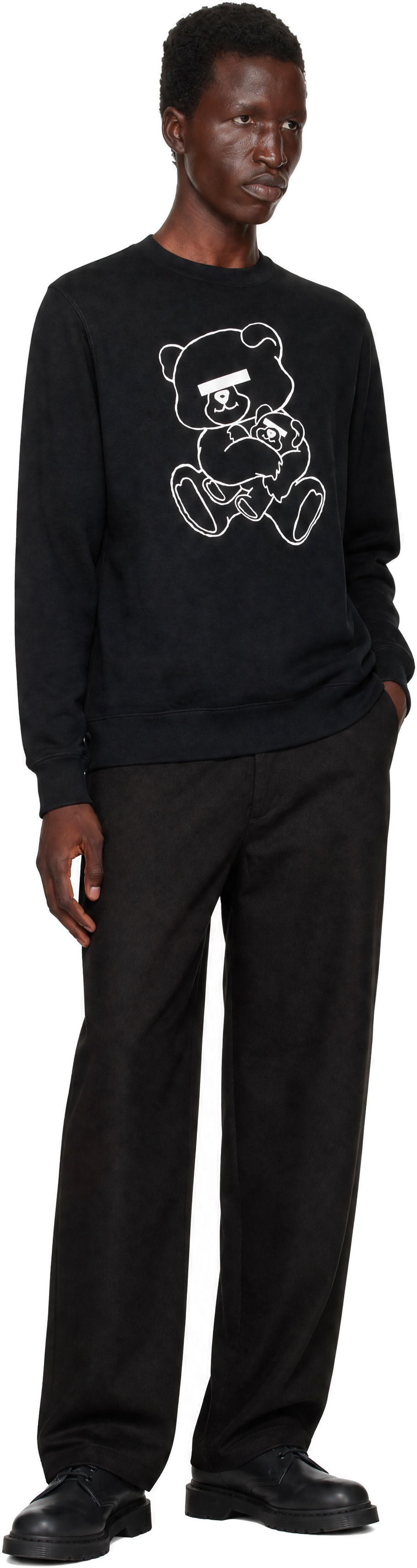 UNDERCOVER - Pull molletonné UB0D4801-2 noir