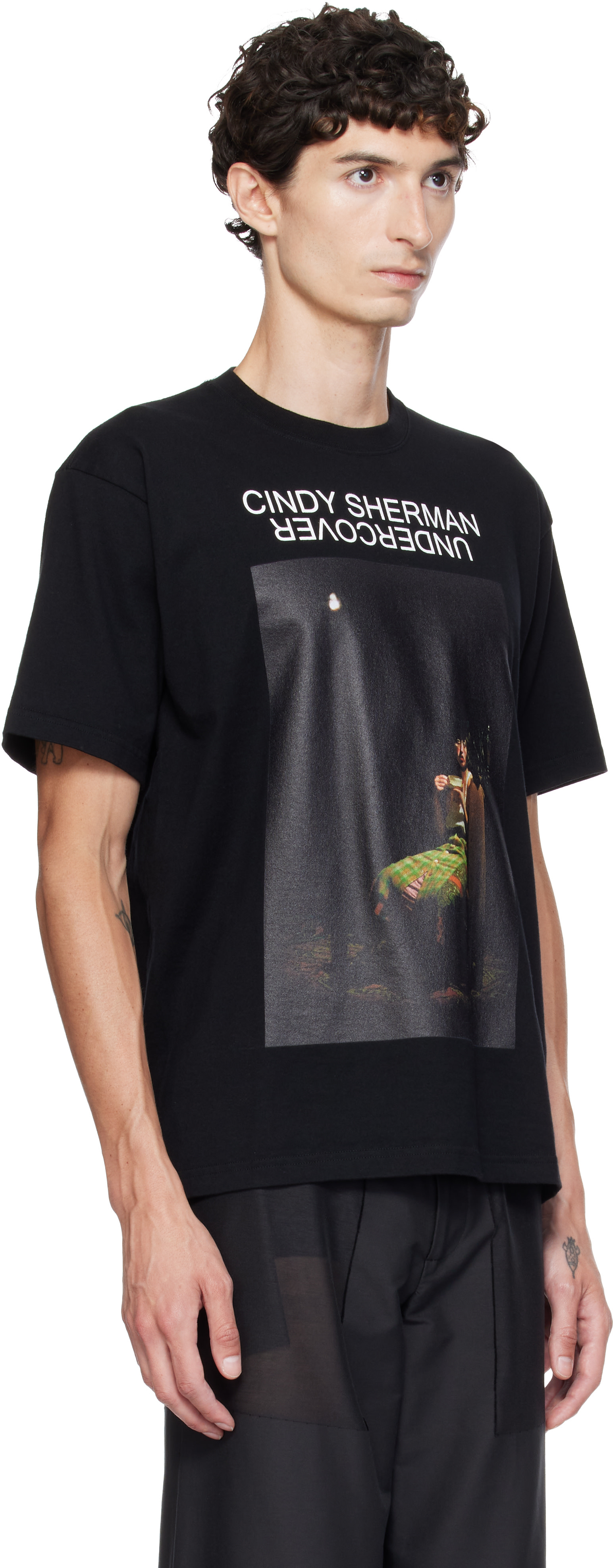 UNDERCOVER: Black Cindy Sherman UC2F4814-3 T-shirt | SSENSE