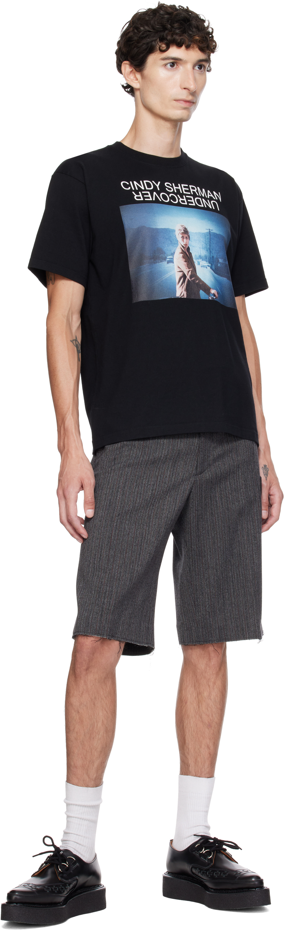 UNDERCOVER: Black Cindy Sherman UC2F4814-2 T-shirt | SSENSE