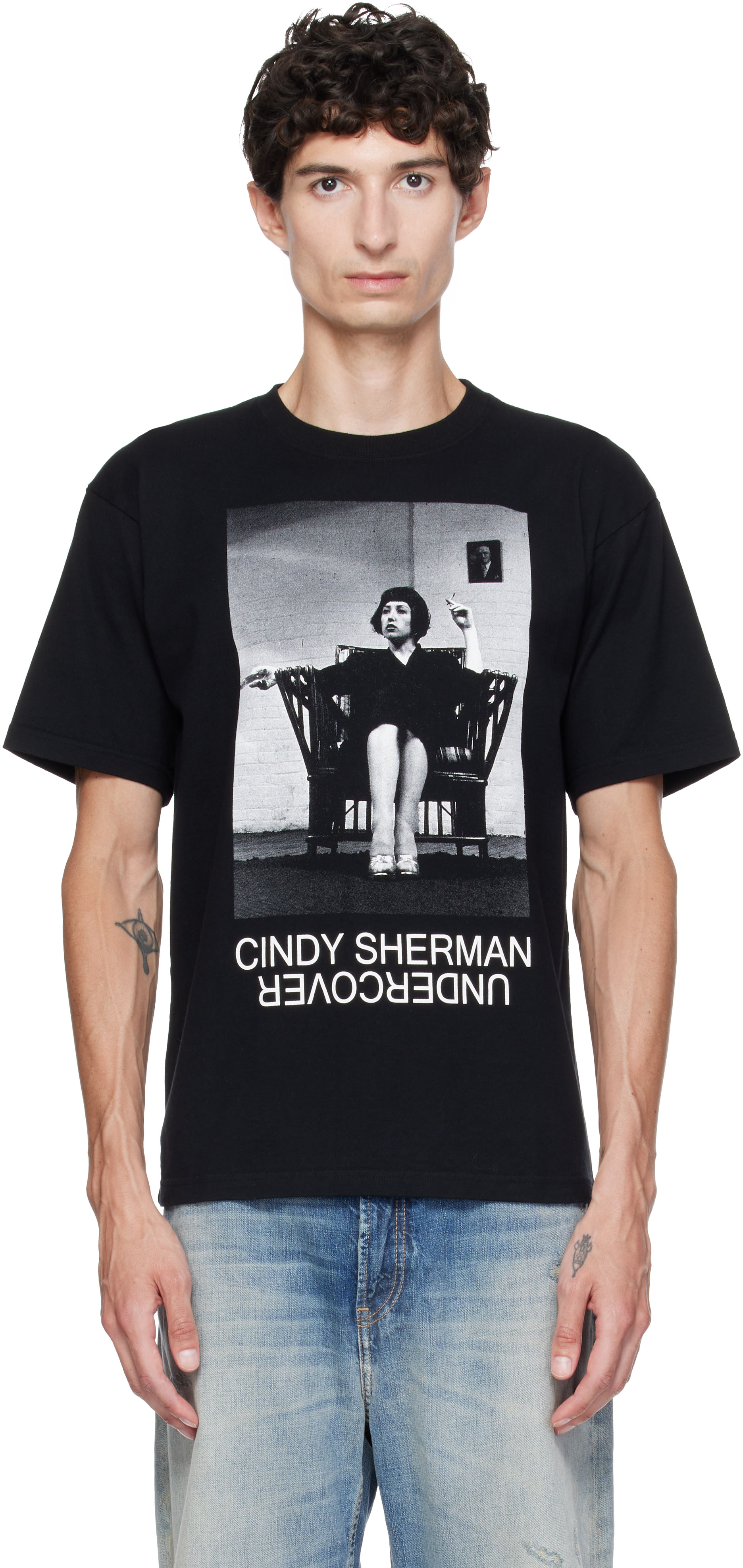 UNDERCOVER: Black Cindy Sherman UC2F4814-1 T-shirt | SSENSE