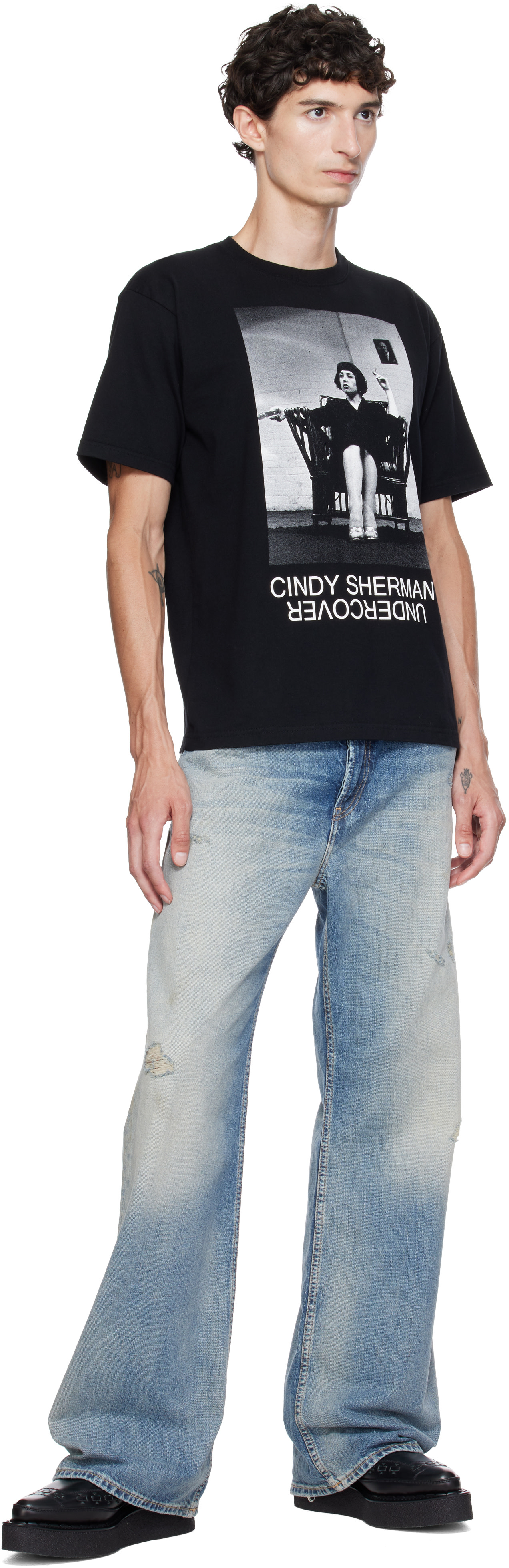 UNDERCOVER: Black Cindy Sherman UC2F4814-1 T-shirt | SSENSE