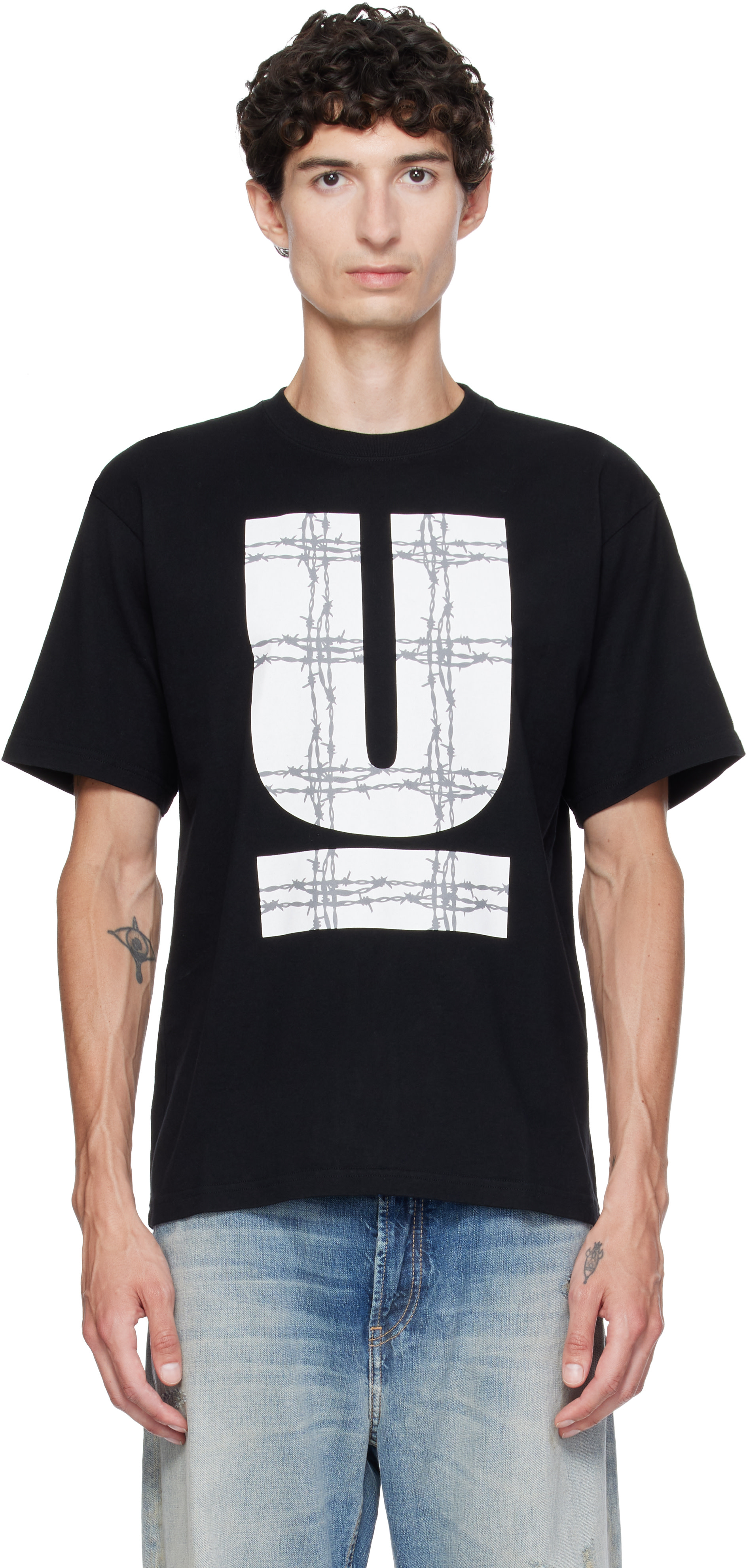 UNDERCOVER: Black UC2F3805 T-shirt | SSENSE