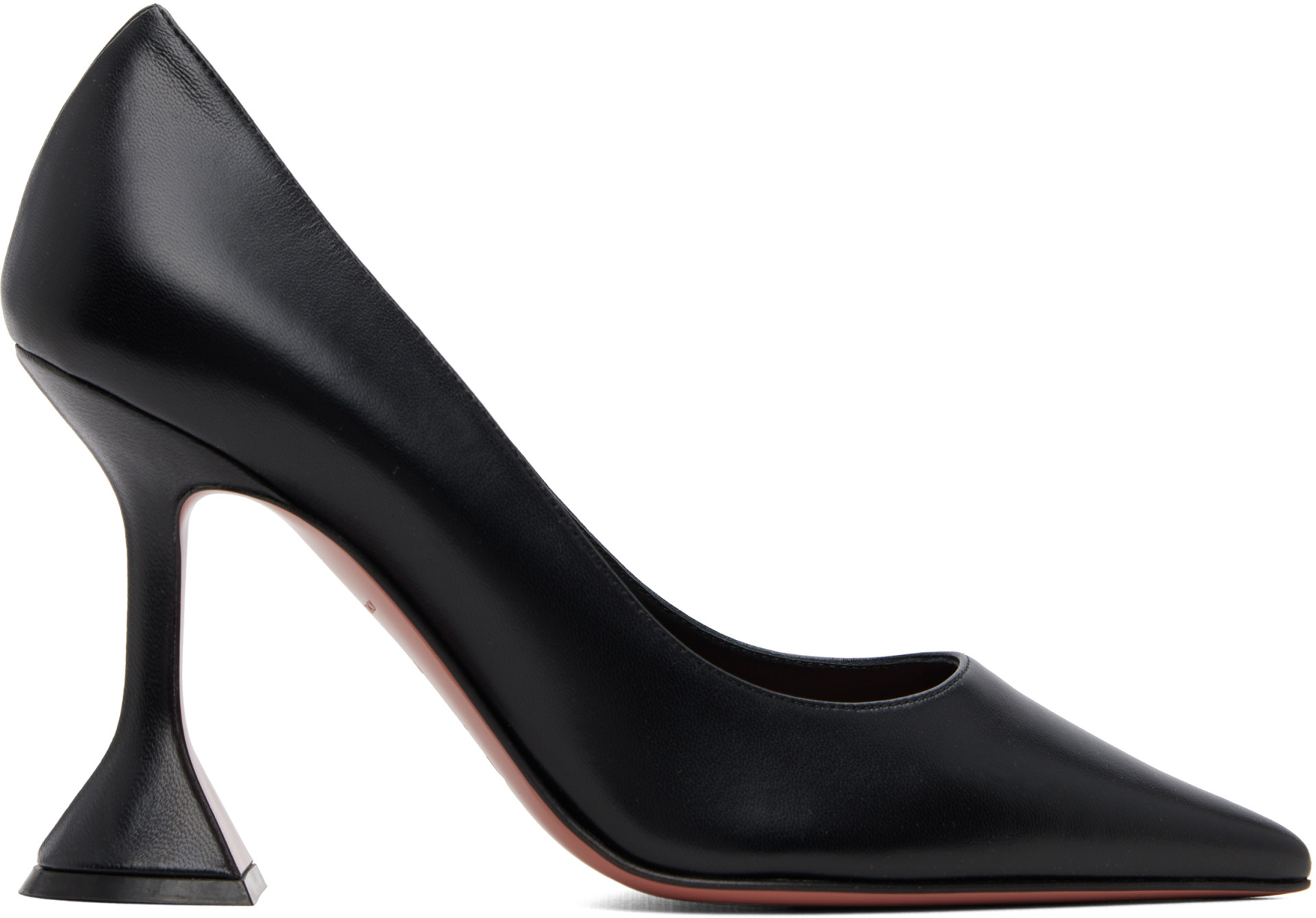 Amina Muaddi: Black Ami Pump 95 Heels | SSENSE