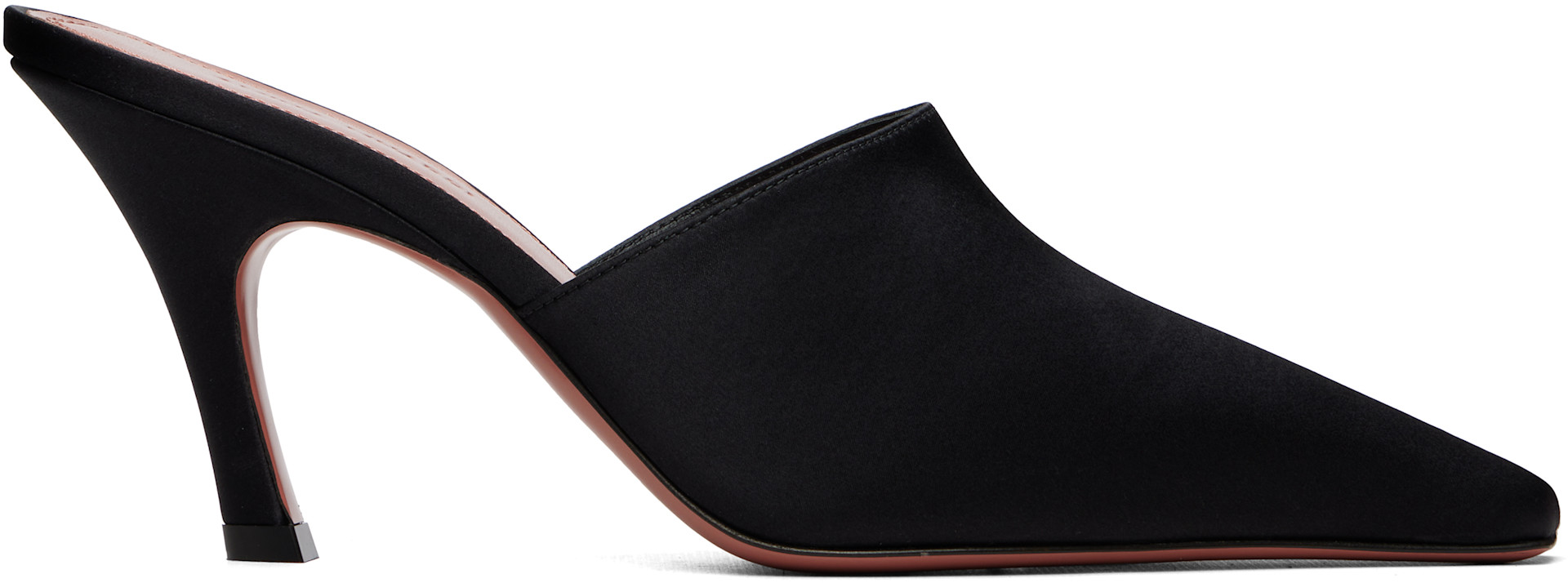 himemama　0724 Amina Muaddi: Black Jamie Mule Heels | SSENSE