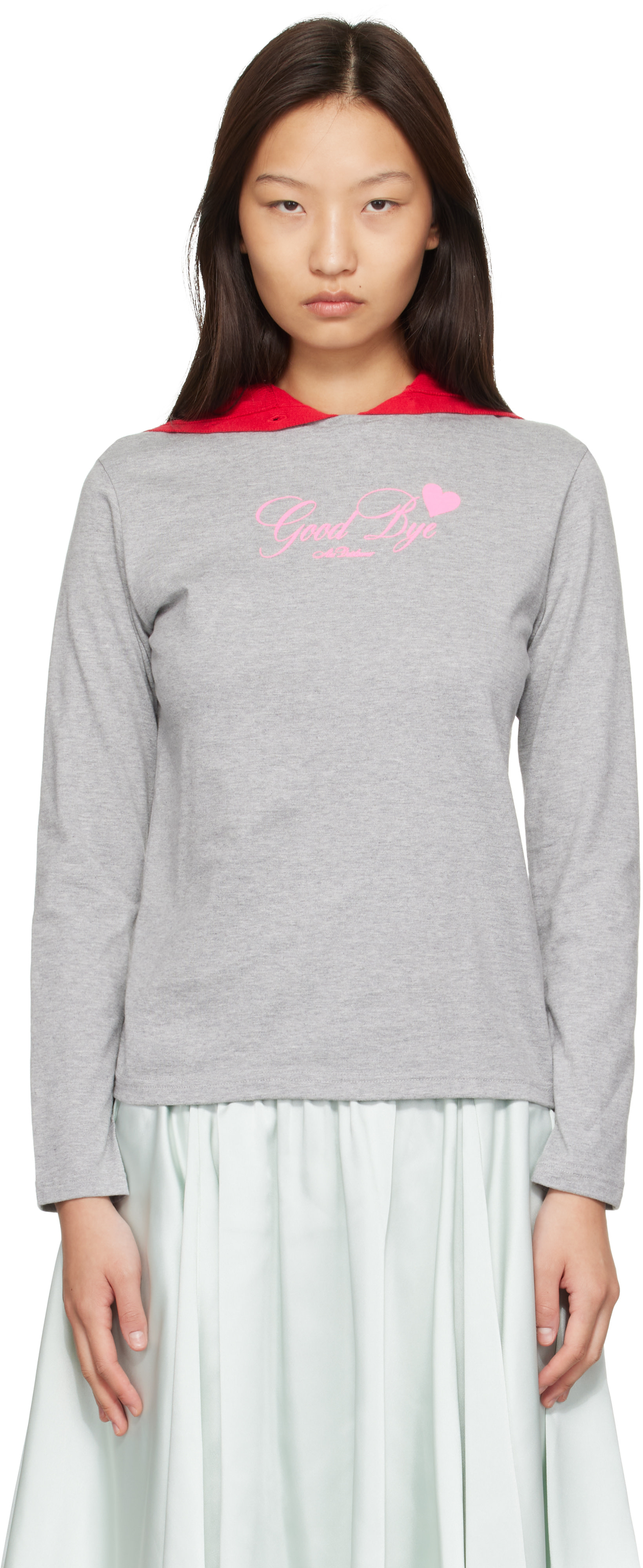 Ans Dotsloevner: Gray Long Sleeve T-shirt | SSENSE
