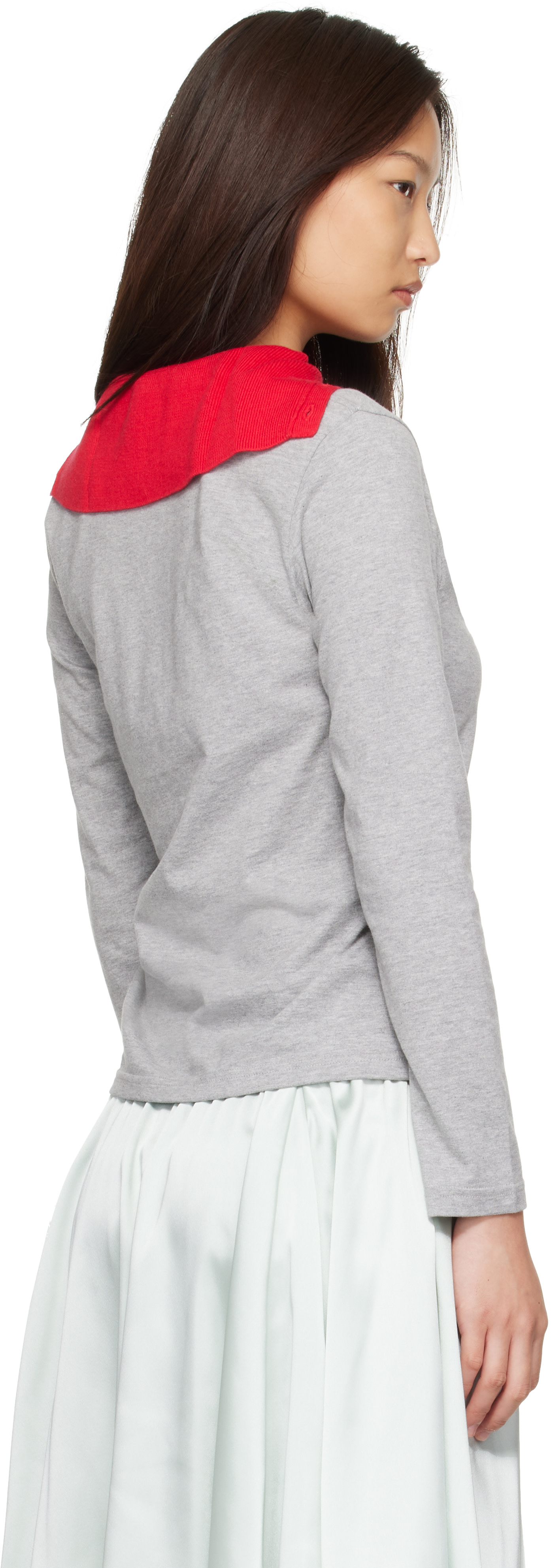 Ans Dotsloevner: Gray Long Sleeve T-shirt | SSENSE