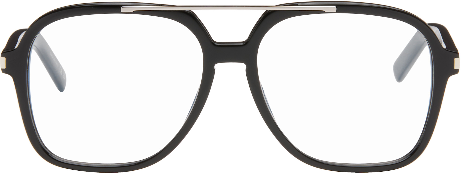 Saint Laurent - Black SL 545 Corner Angle Optical Frame Glasses