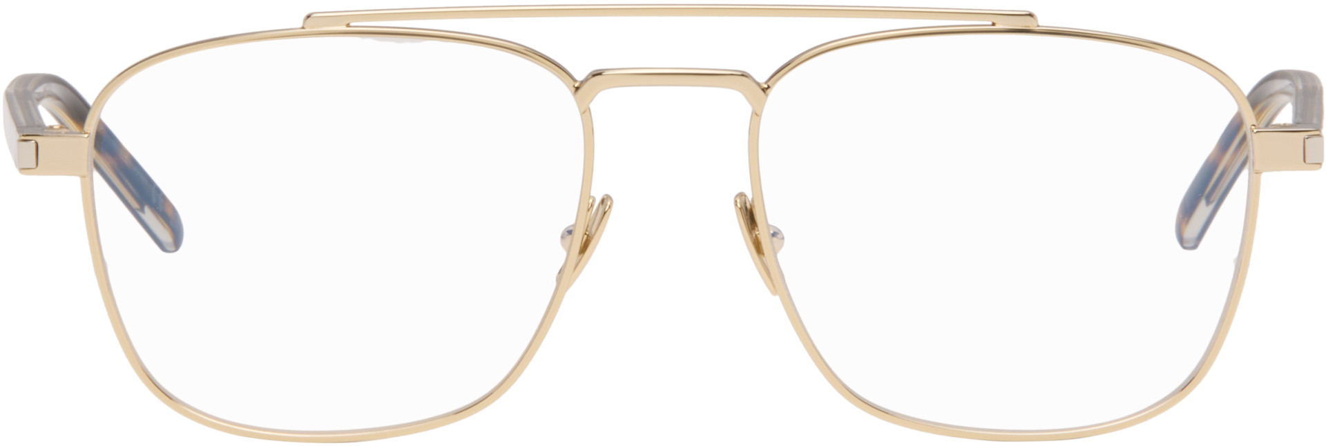 Saint Laurent - Lunettes SL 665 dorées