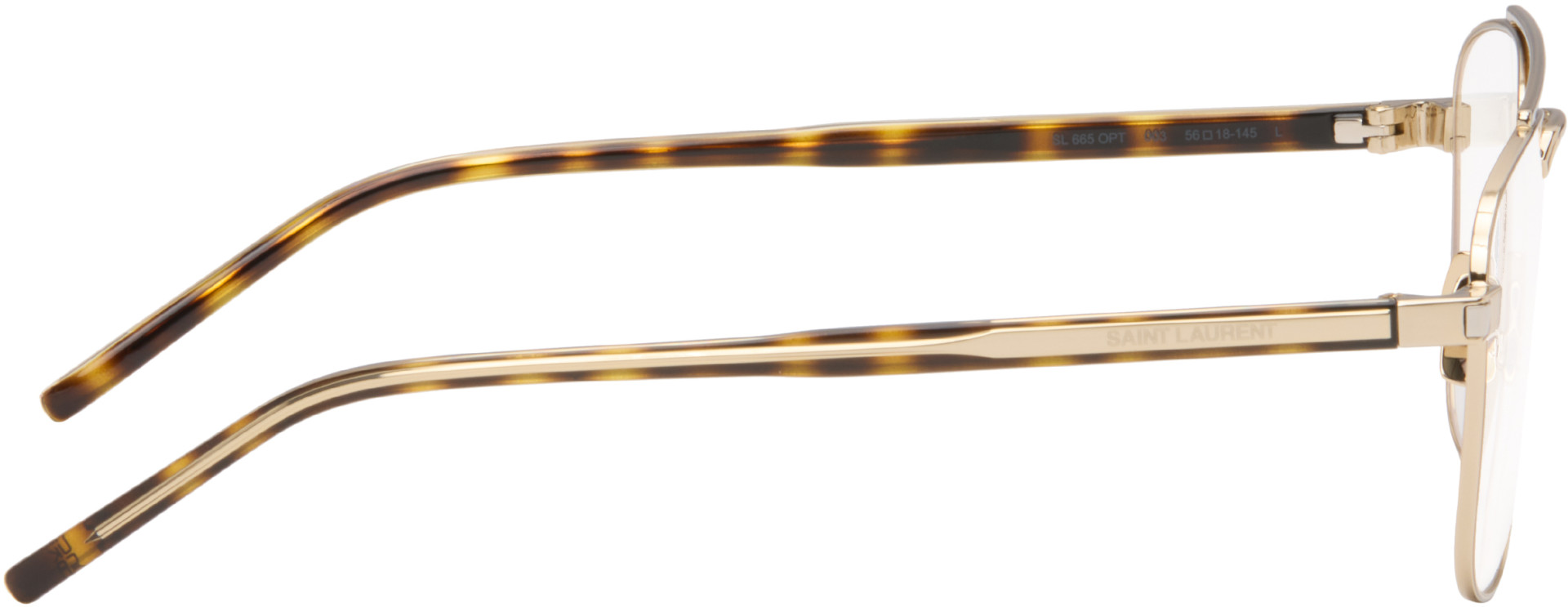 Saint Laurent - Lunettes SL 665 dorées