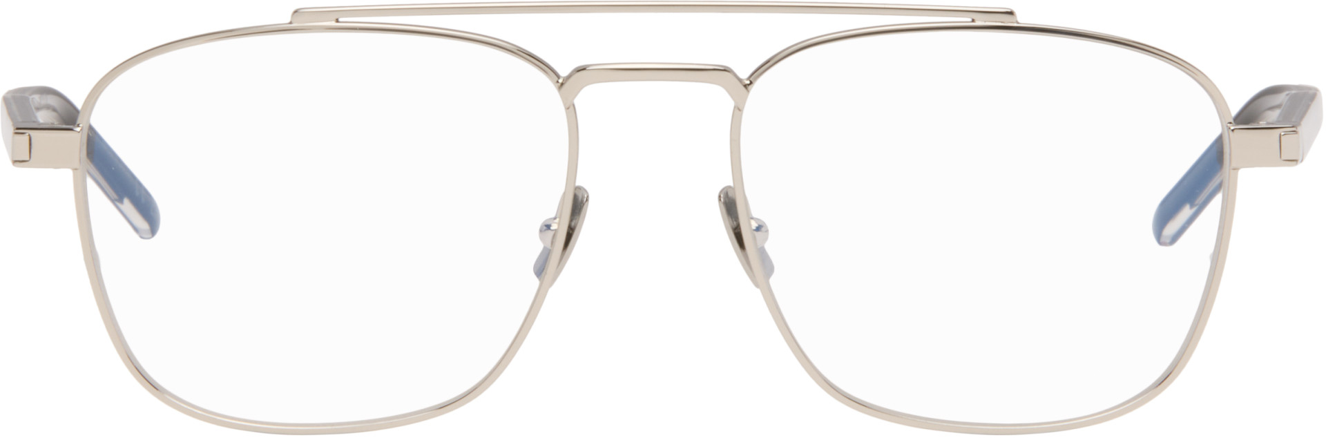 Saint Laurent - Lunettes SL 665 argentées