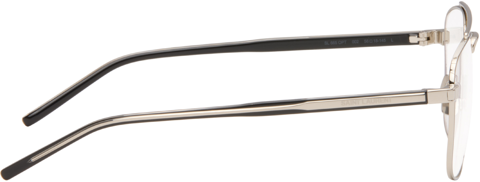 Saint Laurent - Lunettes SL 665 argentées