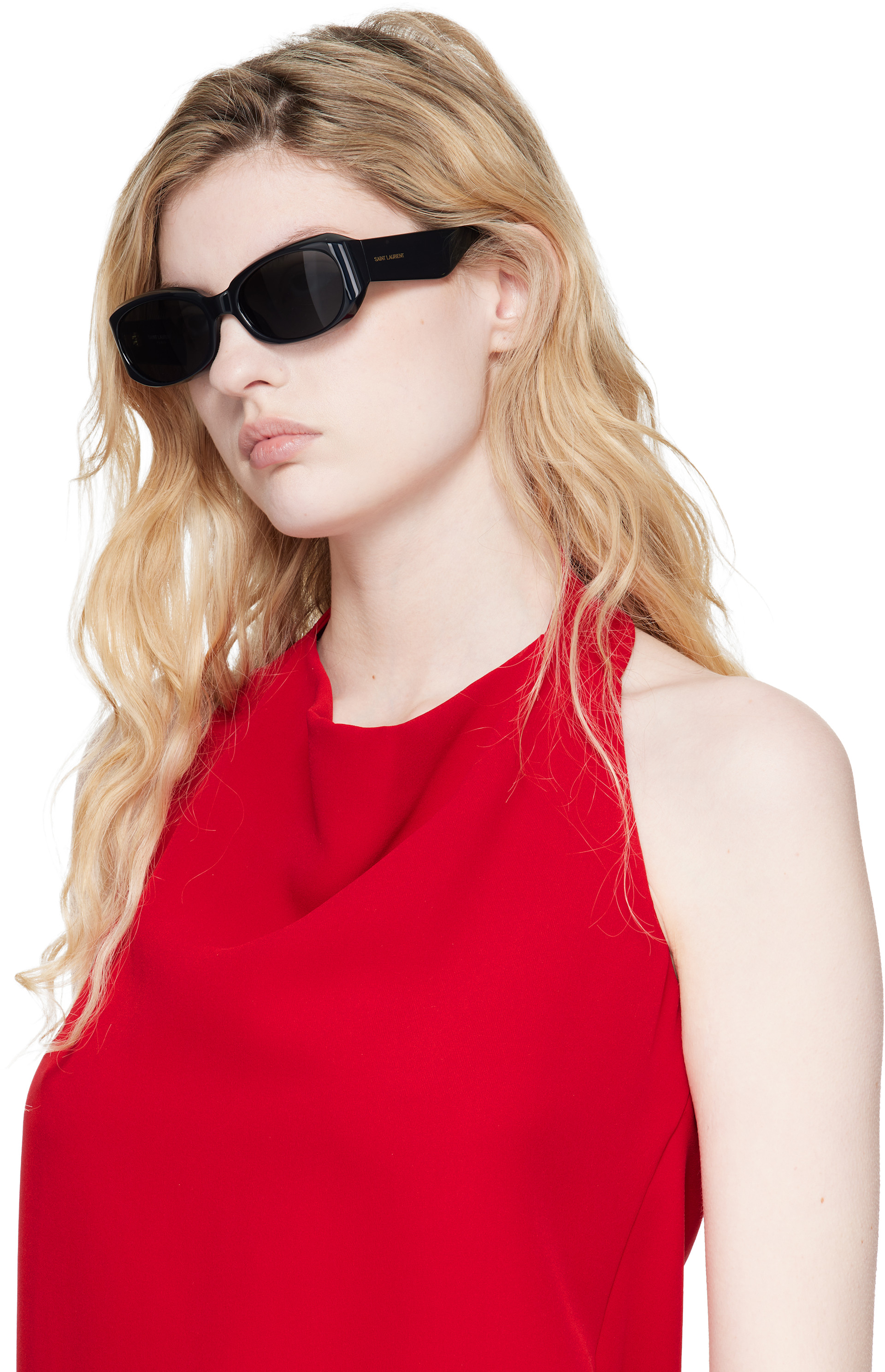 Saint Laurent: Black SL 868 Sunglasses | SSENSE Denmark