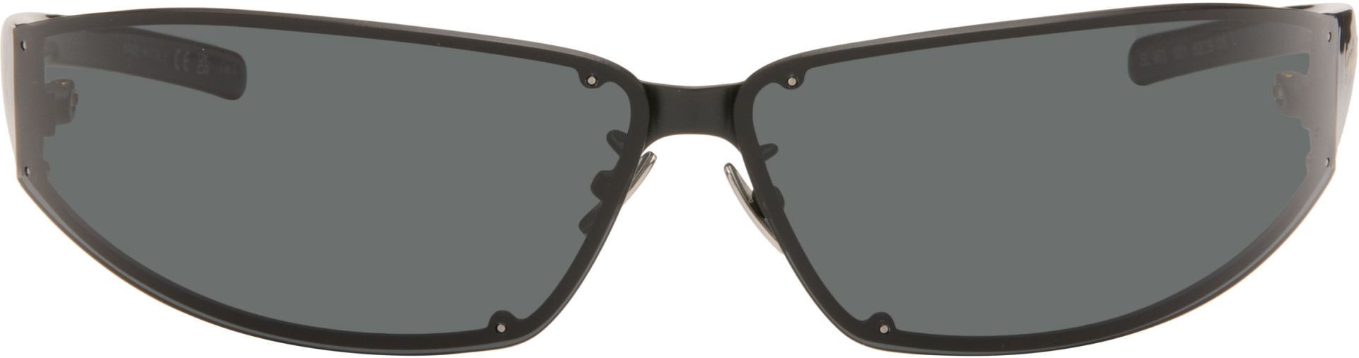 Saint Laurent: ブラック SL 963 サングラス | SSENSE 日本