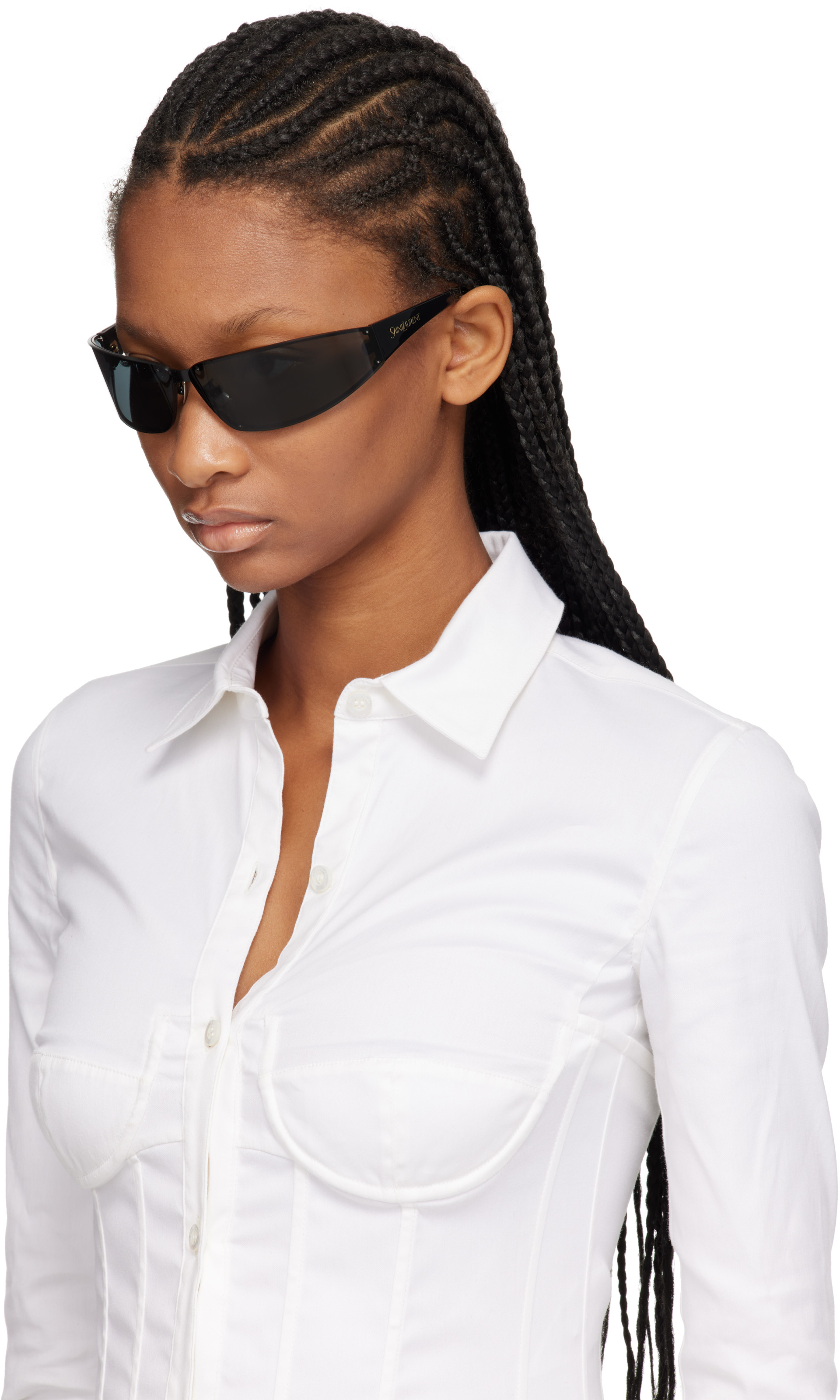 Saint Laurent: Black SL 963 Sunglasses | SSENSE
