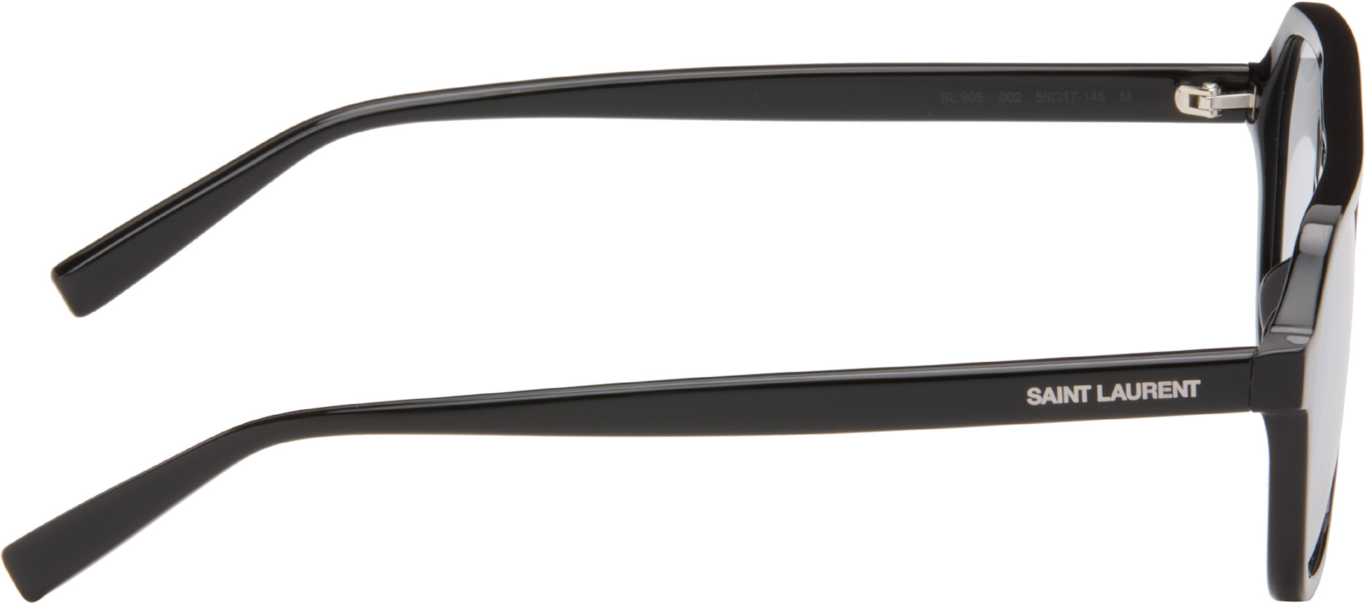 Saint Laurent: Black SL 905 Light-Tint Sunglasses | SSENSE