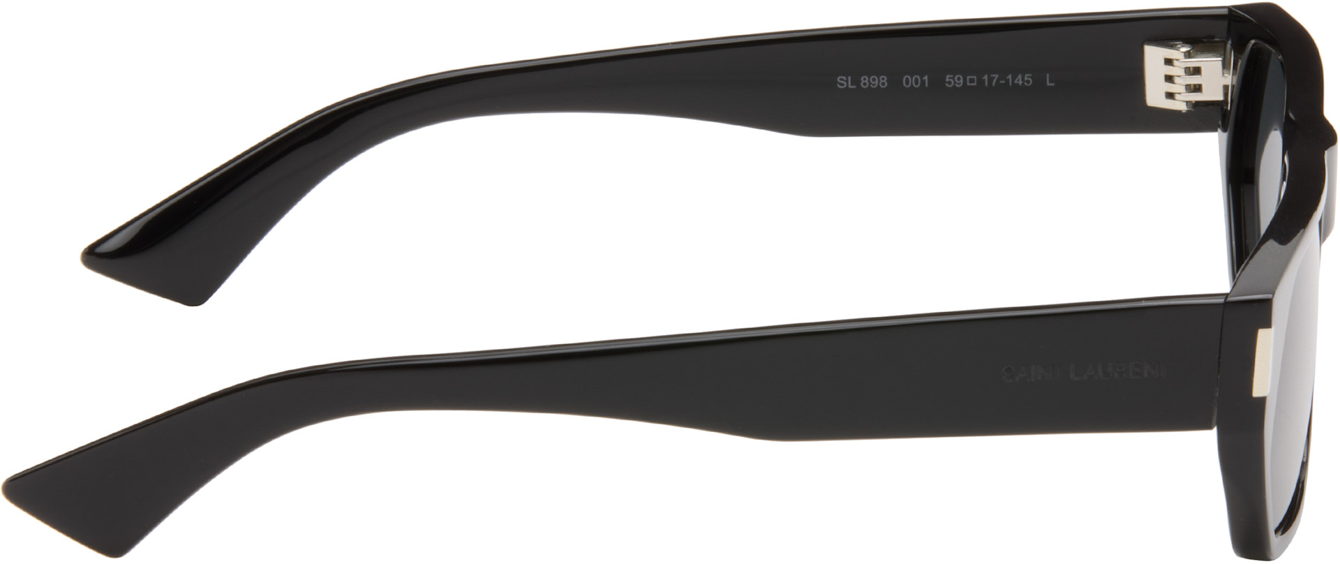 Saint Laurent: Black SL 898 Sunglasses | SSENSE Canada