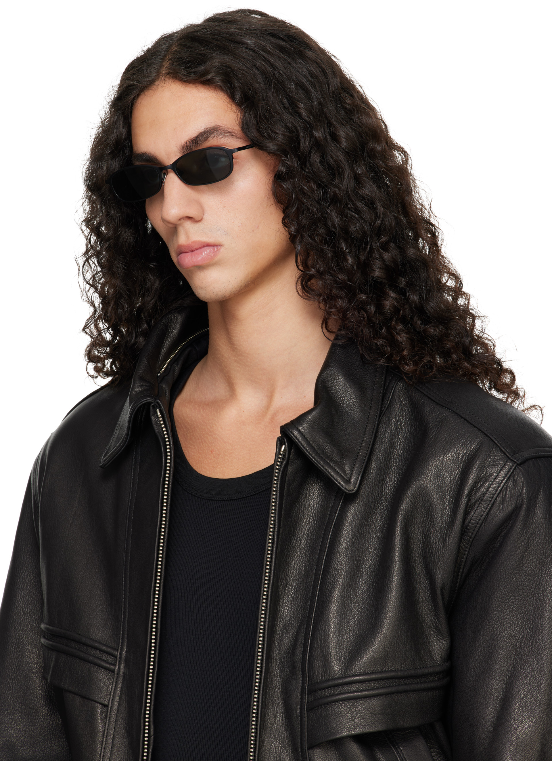 Saint Laurent: ブラック SL 934 MIA サングラス | SSENSE 日本