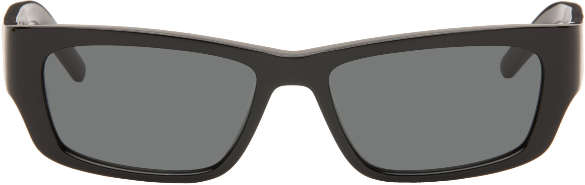 Saint Laurent: ブラック SL M182 Jazz サングラス | SSENSE 日本
