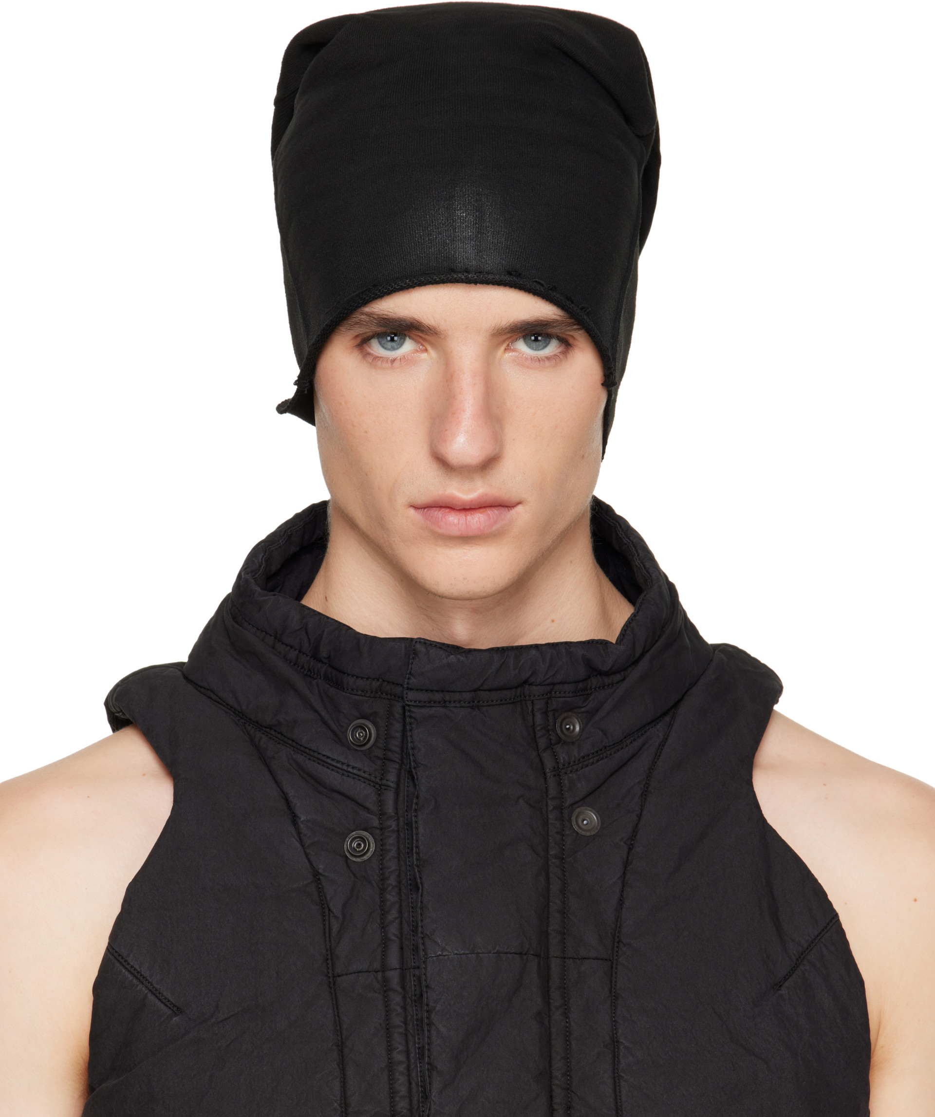 Julius - Black Tube Cap Beanie