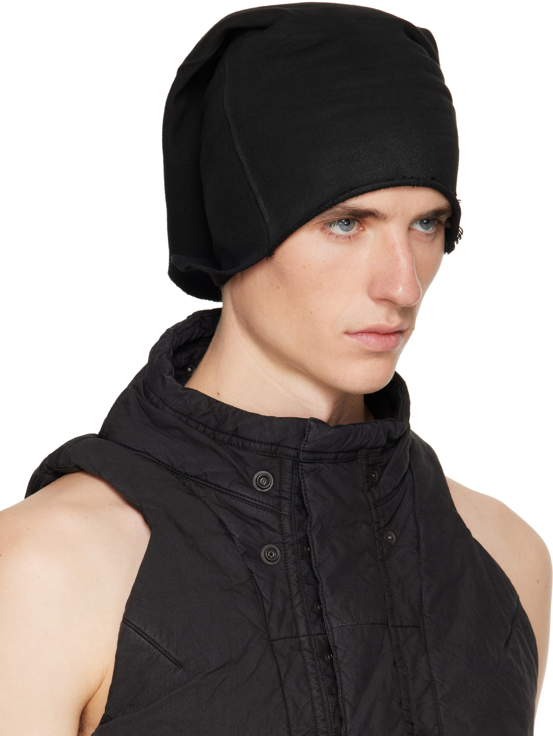 Julius - Black Tube Cap Beanie