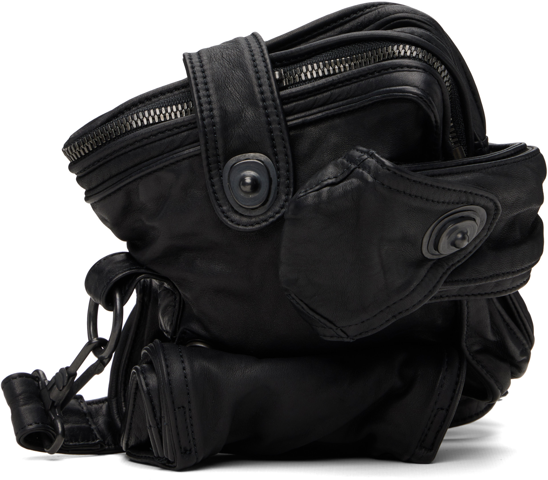 Julius - Black Core Messenger Bag