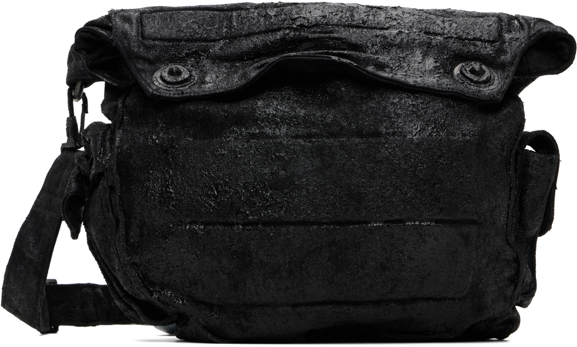 Julius - Black Gas Mask Messenger Bag
