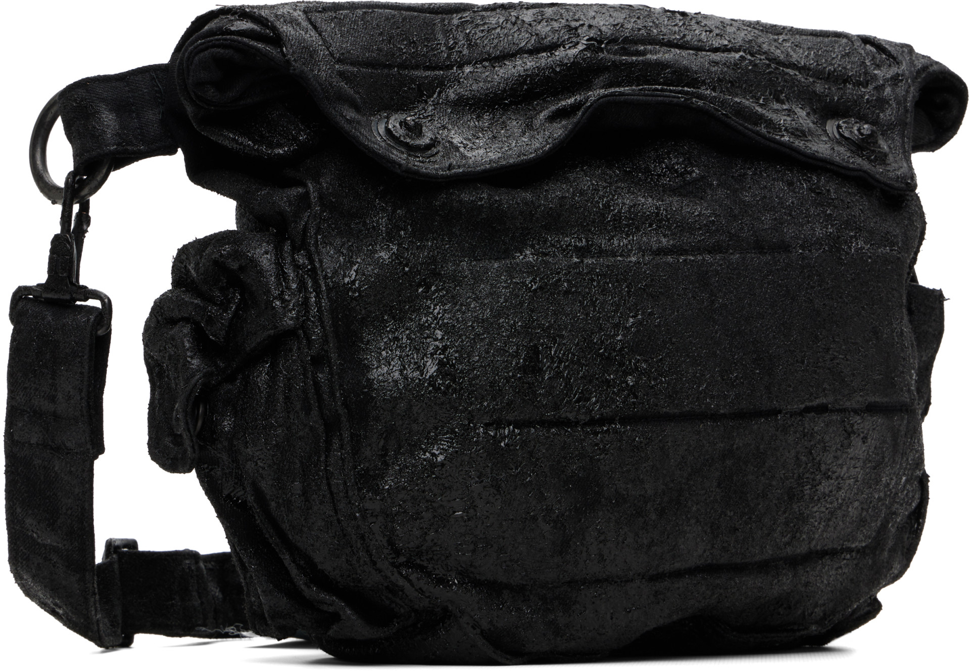 Julius - Black Gas Mask Messenger Bag