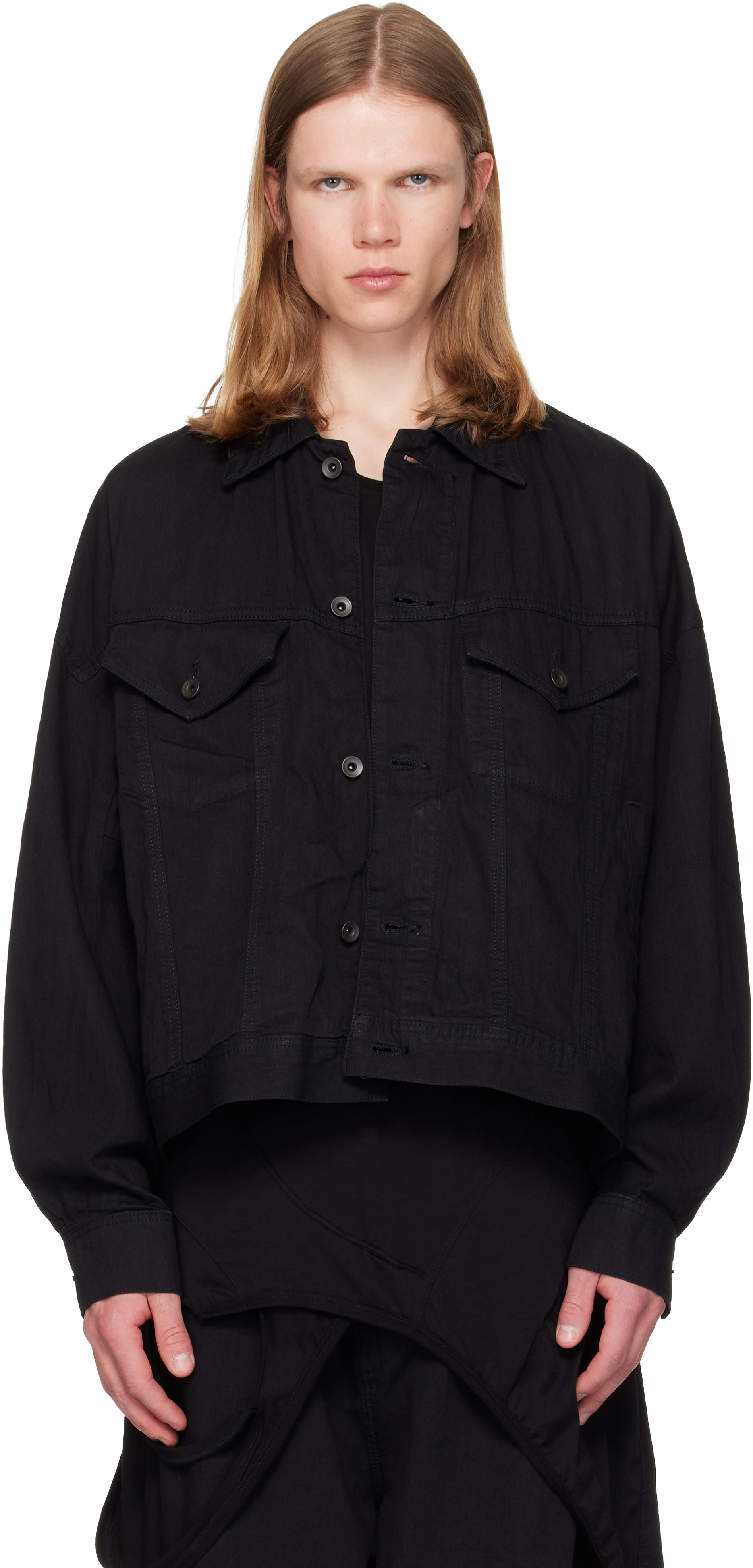Julius - Blouson DK noir en denim