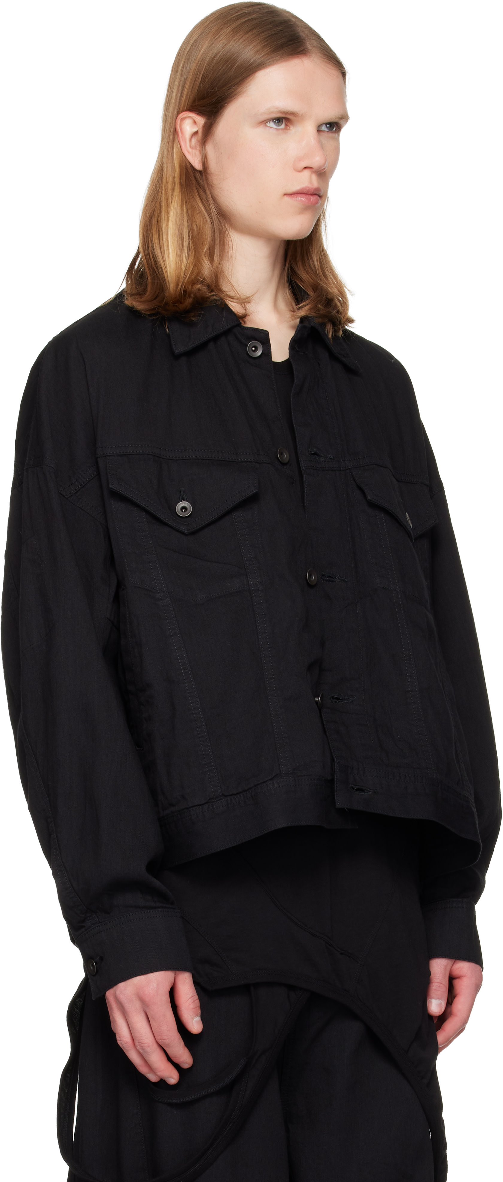 Julius - Blouson DK noir en denim