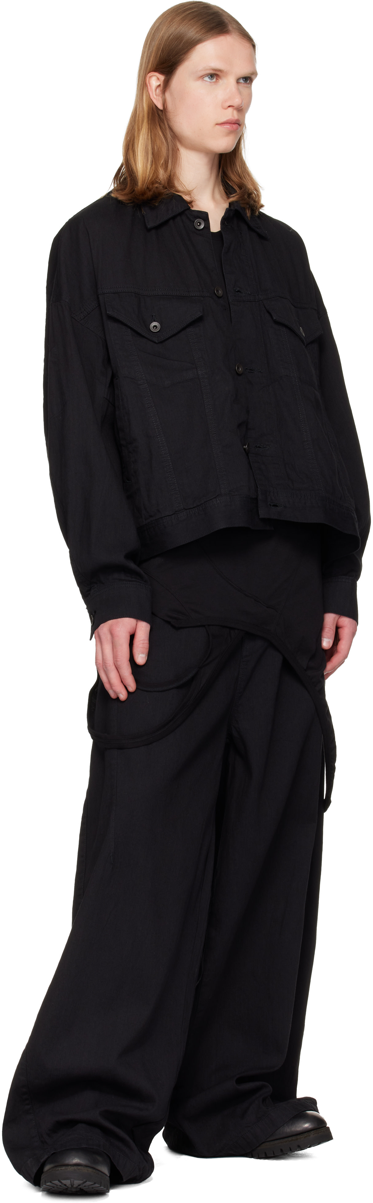 Julius - Blouson DK noir en denim