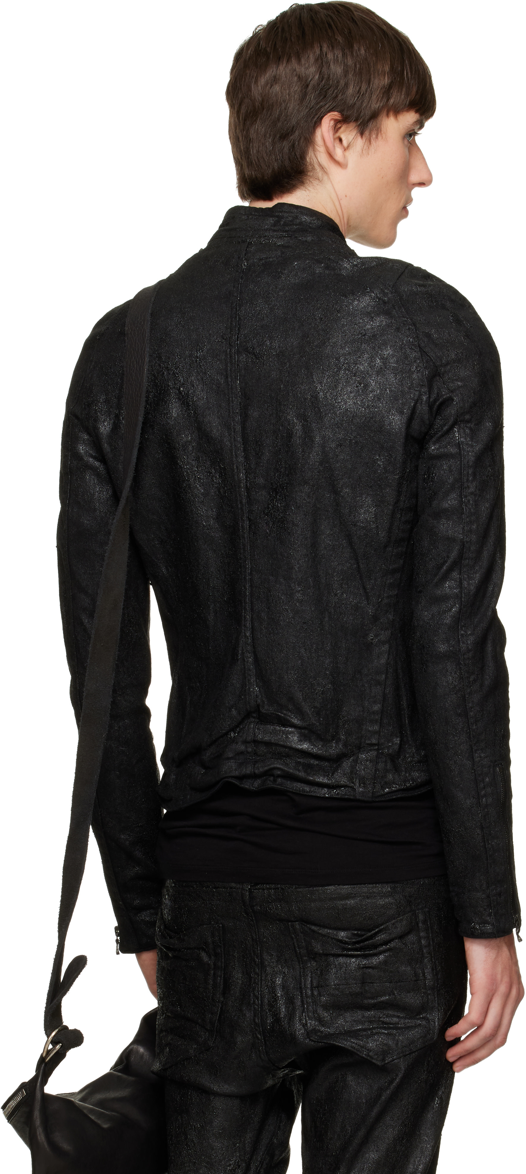 Julius - Black Seamed Riders Jacket